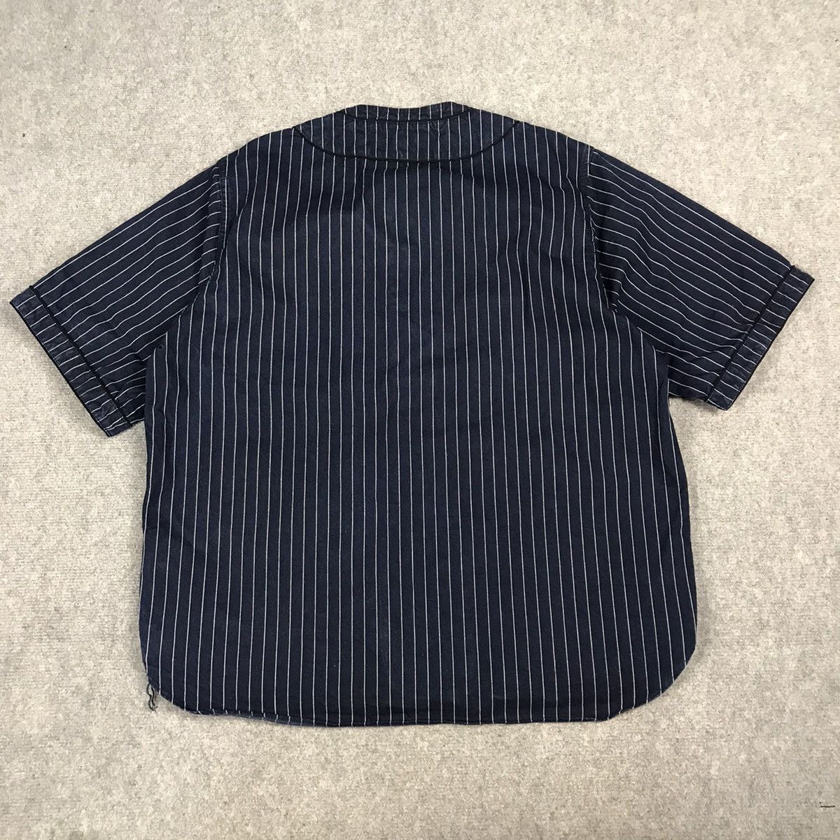 Indigo × Japanese Brand × Momotaro Jeans OG MOMOTARO DENIM INDIGO BASEBALL DESIGN BUTTON UP SHIRT Size US L / EU 52-54 / 3 - 6 Thumbnail