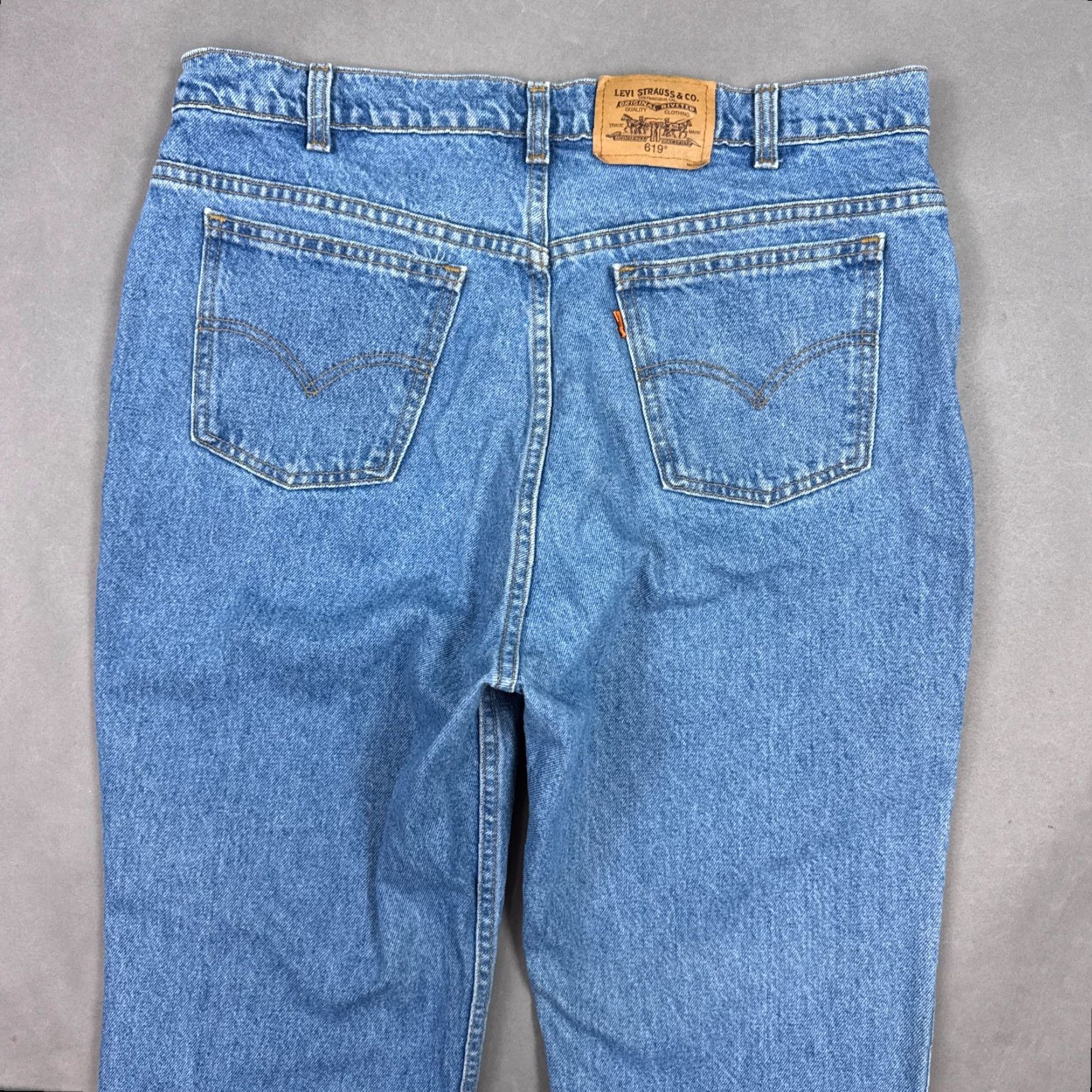Levi's VINTAGE Levi's Jeans Mens 36x30 Blue 90s Orange Tab 619 Denim Pants Jeans Size US 38 / EU 54 - 5 Thumbnail