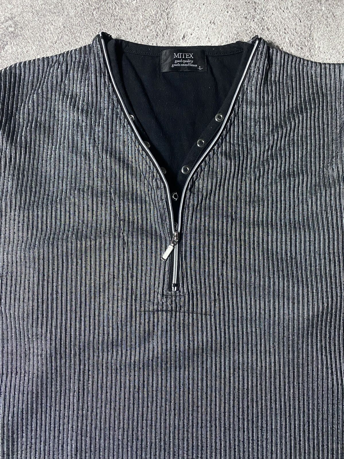 Beauty Beast × If Six Was Nine × KMRii Mitex Half Zip Double Layer Punk Rock Gothic Style Size US L / EU 52-54 / 3 - 2 Thumbnail