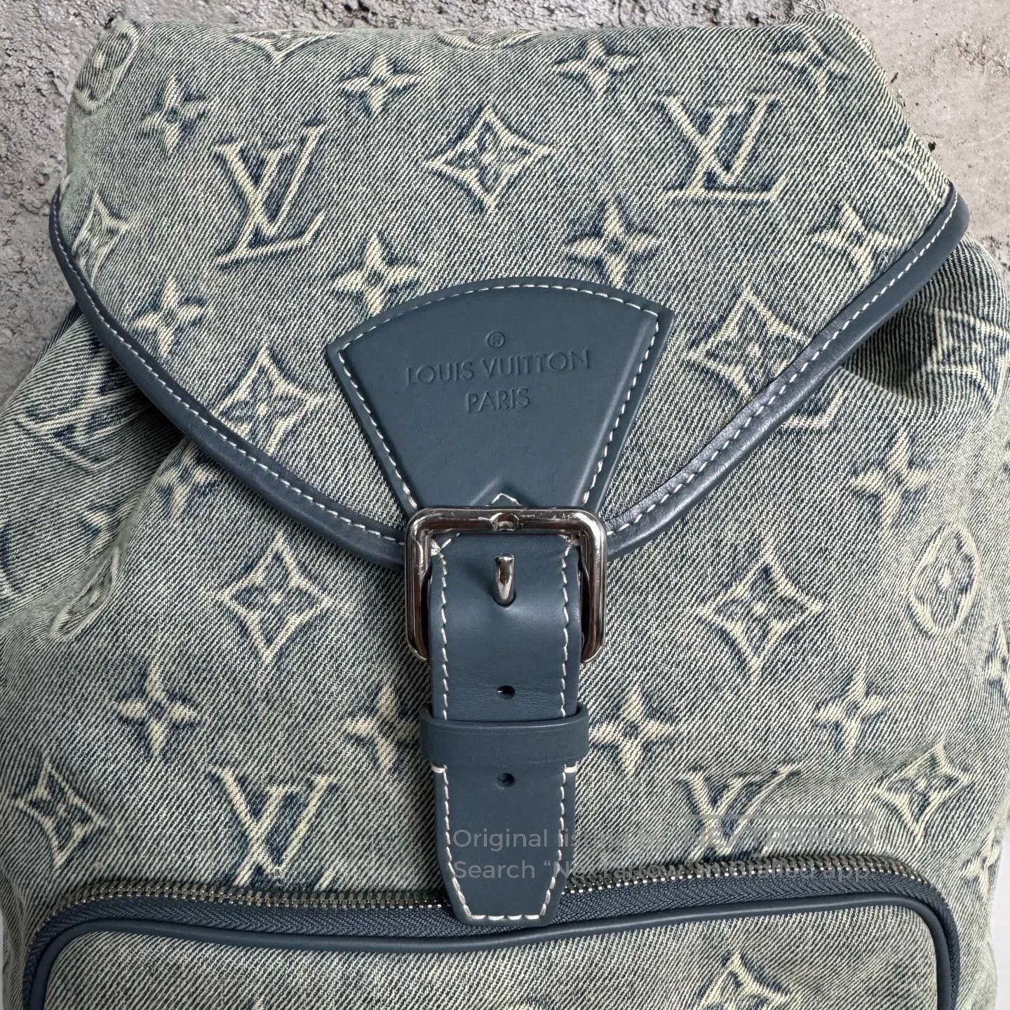 Louis Vuitton Louis Vuitton Montsouris Denim Backpack. Size ONE SIZE - 6 Thumbnail