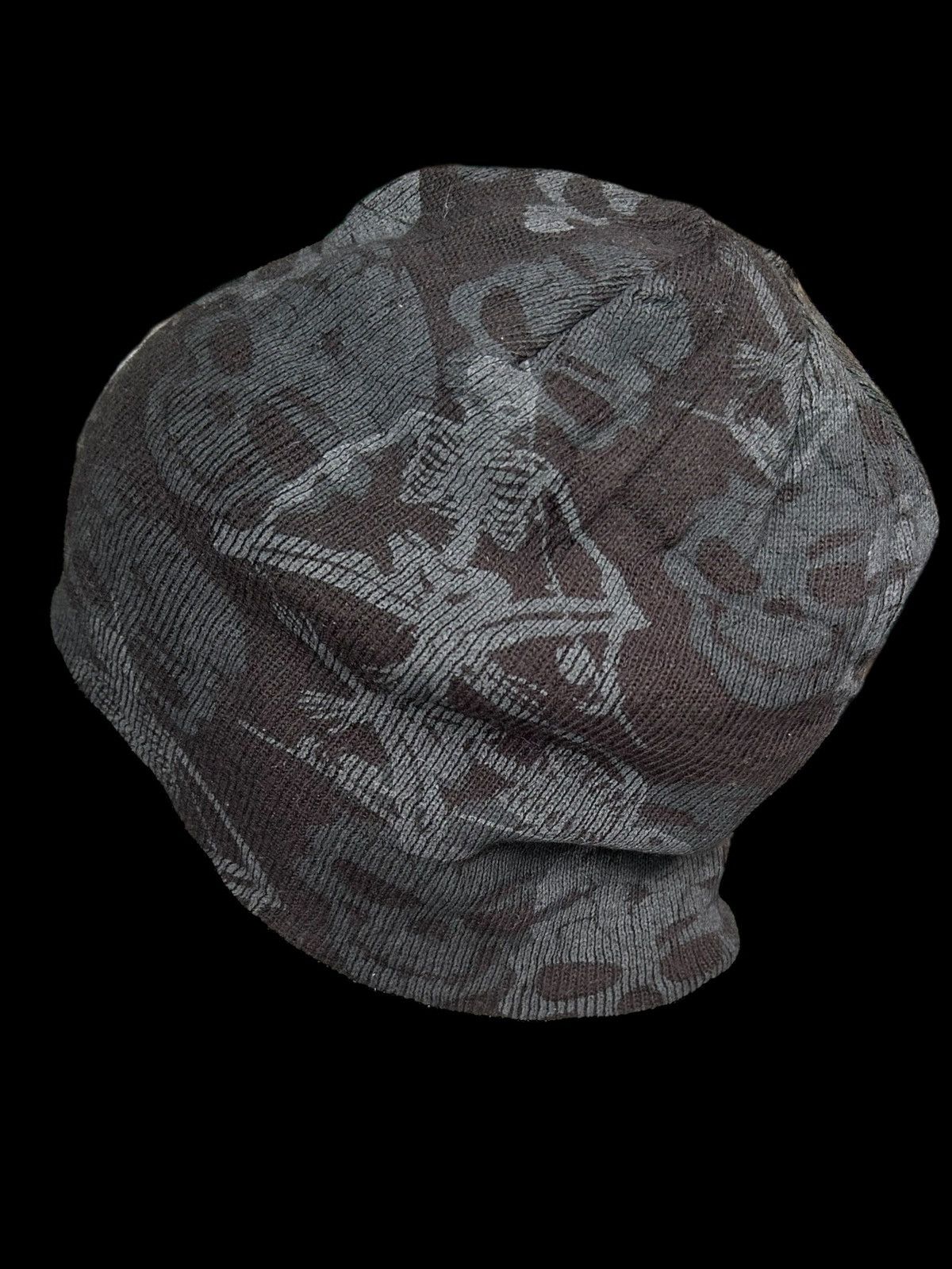 14th Addiction × If Six Was Nine × Japanese Brand Skull Punk Bondage Style Reversible Japanese mazume Beanie🎌☠️ Size ONE SIZE - 8 Thumbnail