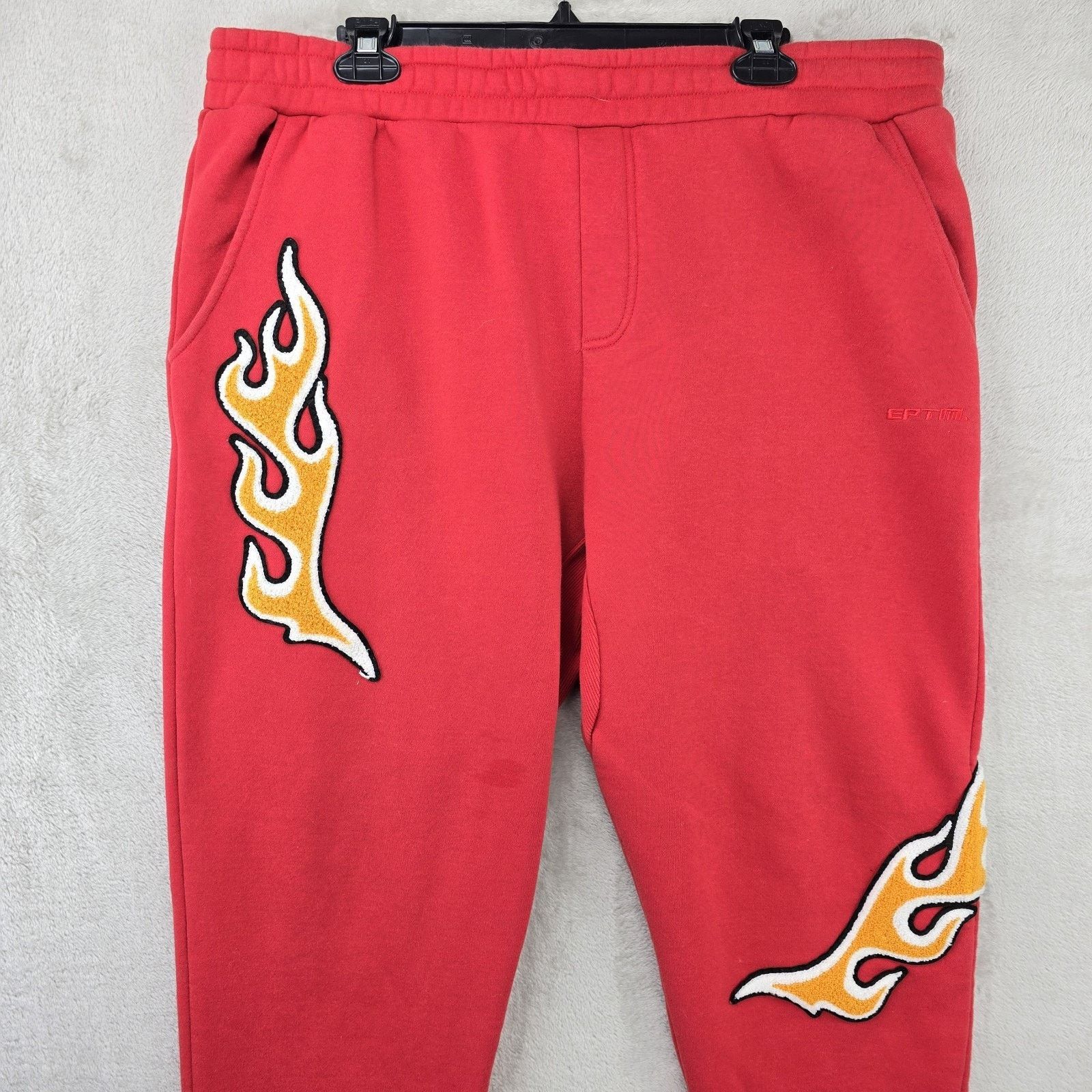 EPTM. EPTM Sweatpants Mens Size XXL Red Flames Streetwear Grunge Size US 38 / EU 54 - 2 Thumbnail
