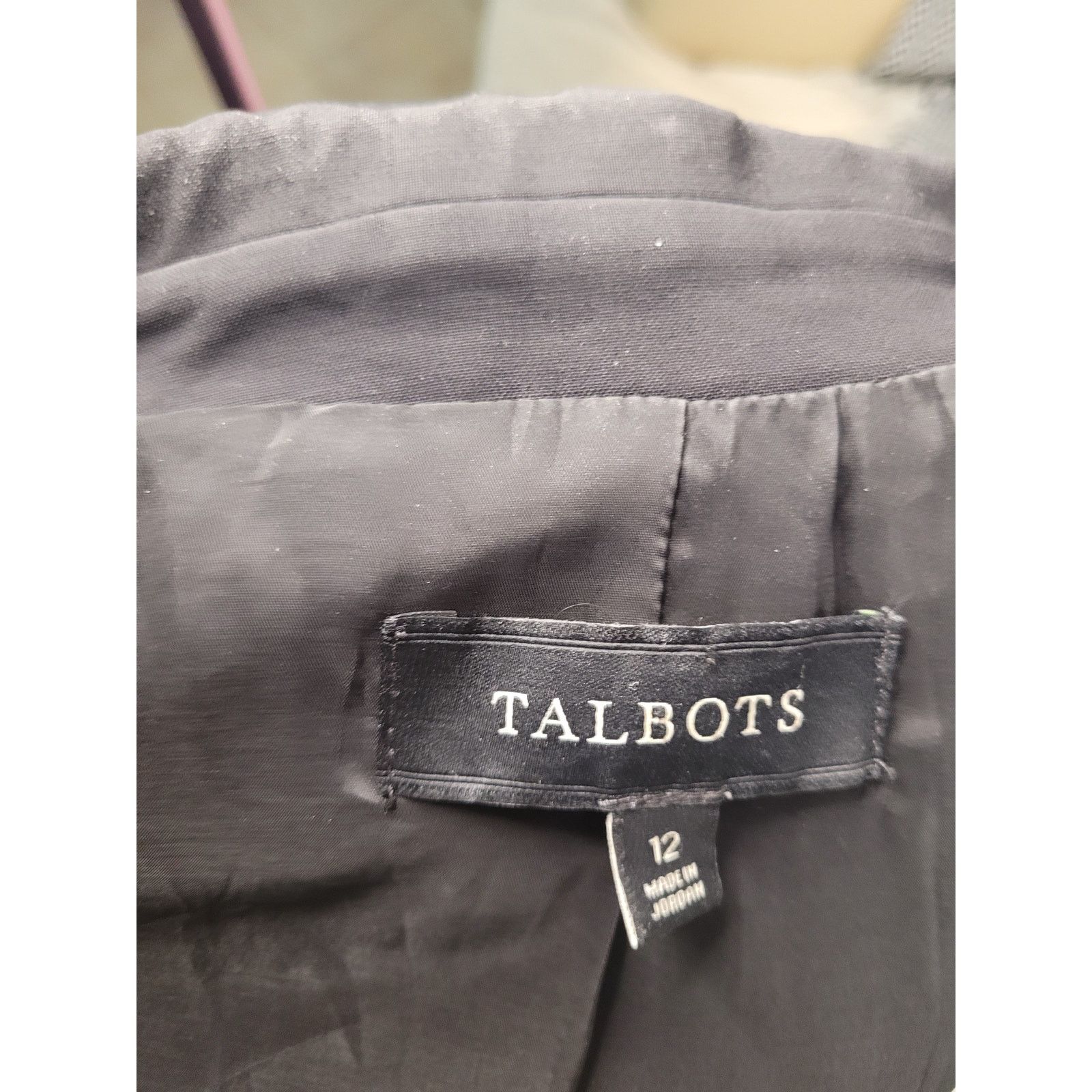 Robert Talbott Talbots Black Two Button Women's Blazer Lined Pockets Sz 12 Size XL / US 12-14 / IT 48-50 - 5 Thumbnail