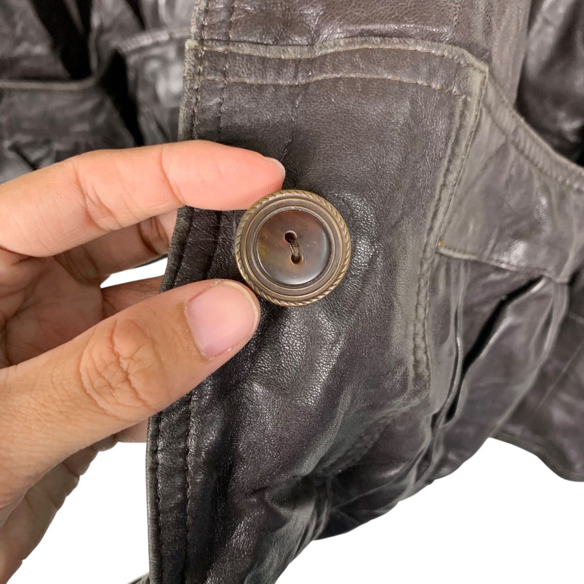 Vintage Vintage Made in Italy LeatherJacket #1509-C68 Size US M / EU 48-50 / 2 - 14 Thumbnail