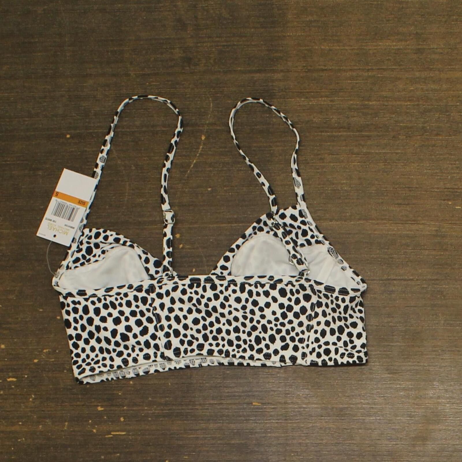 Michael Kors Michael Michael Kors Bikini Top Mm54104 White / Black S Size ONE SIZE - 2 Thumbnail