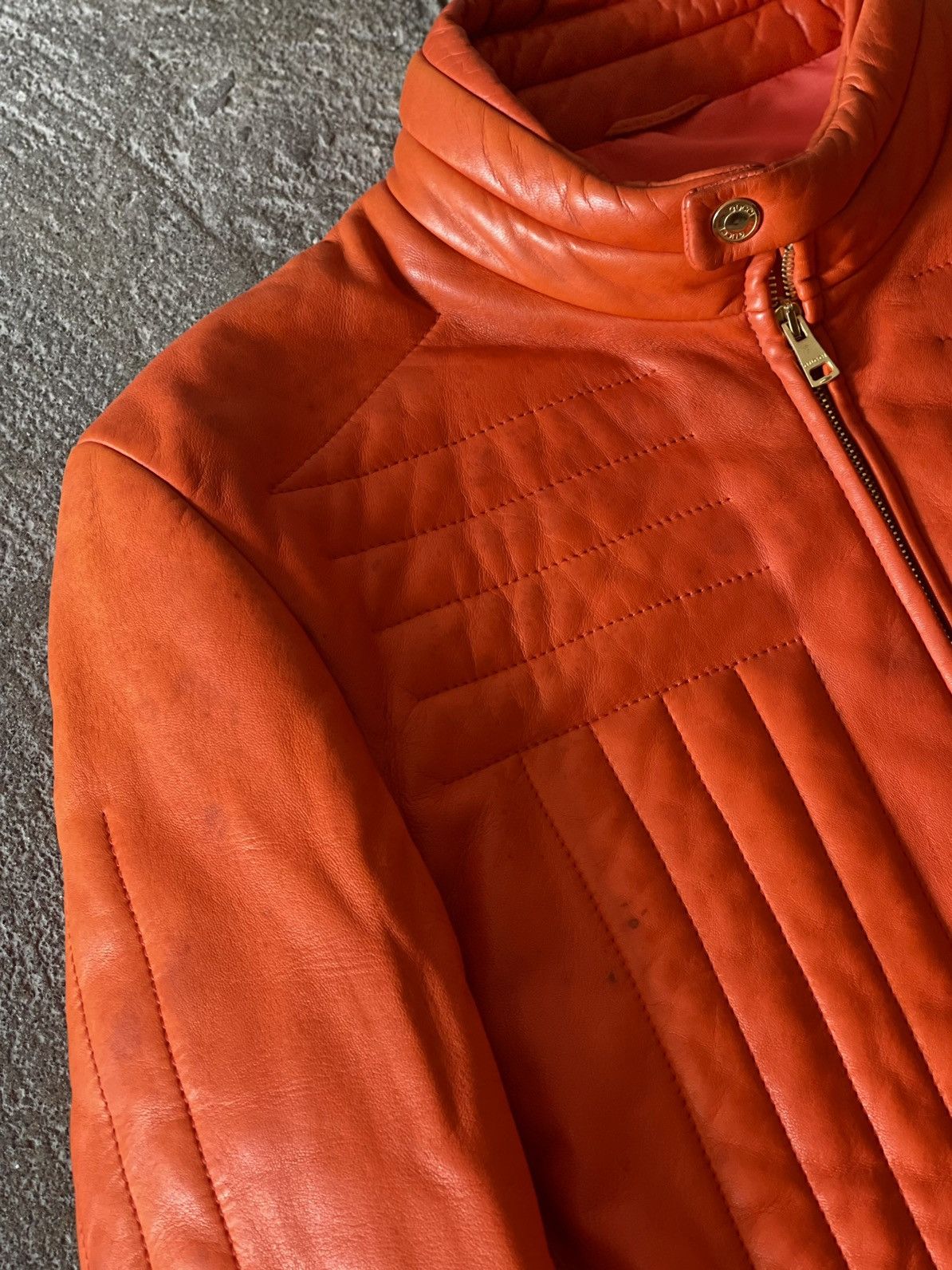 Tom Ford Gucci - Tom Ford - FW2000 - Moto Paneled - Leather Jacket Size US S / EU 44-46 / 1 - 6 Thumbnail