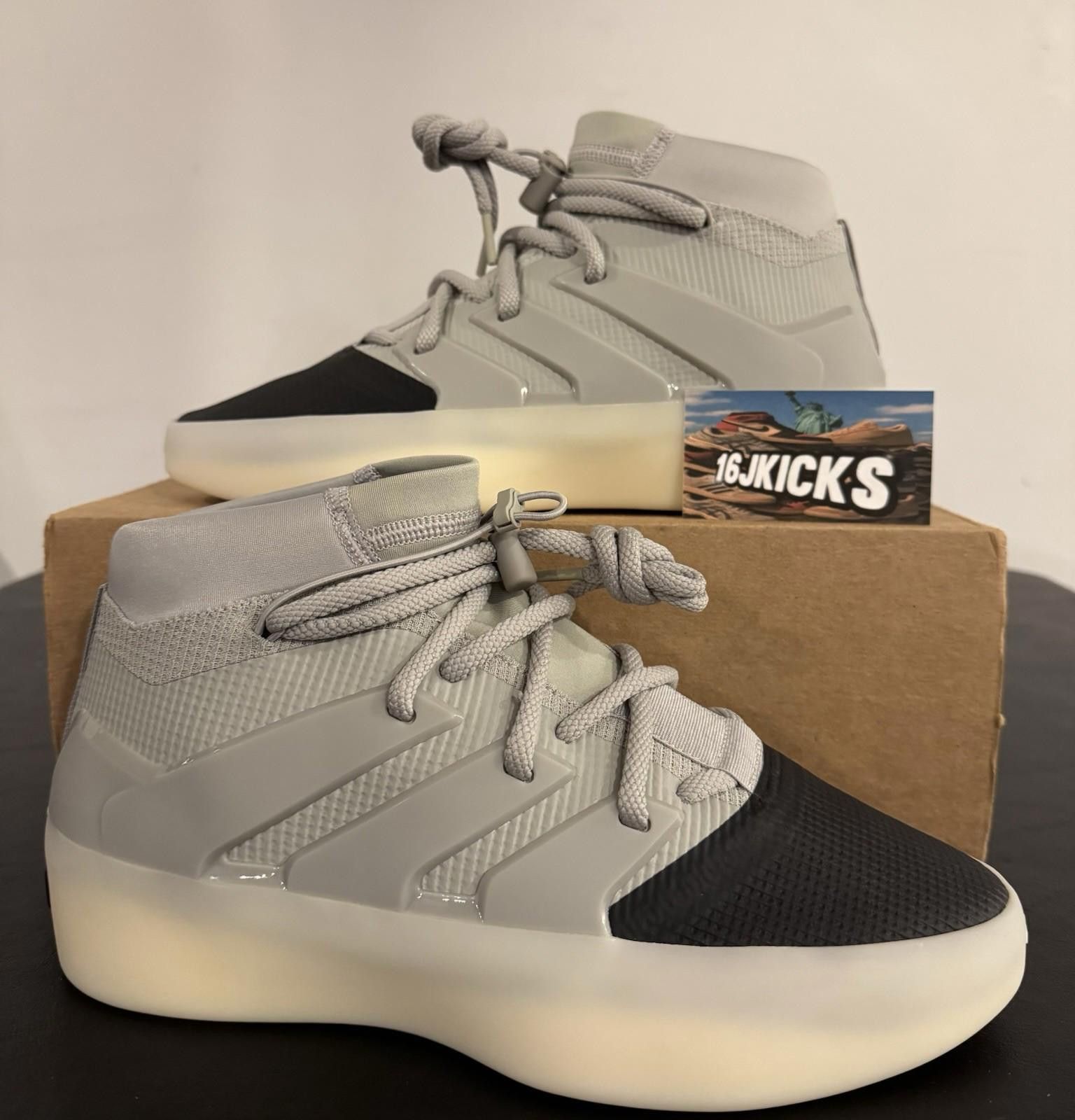Adidas x Fear Of God Athletics 1 Baskeball - Sesame Carbon