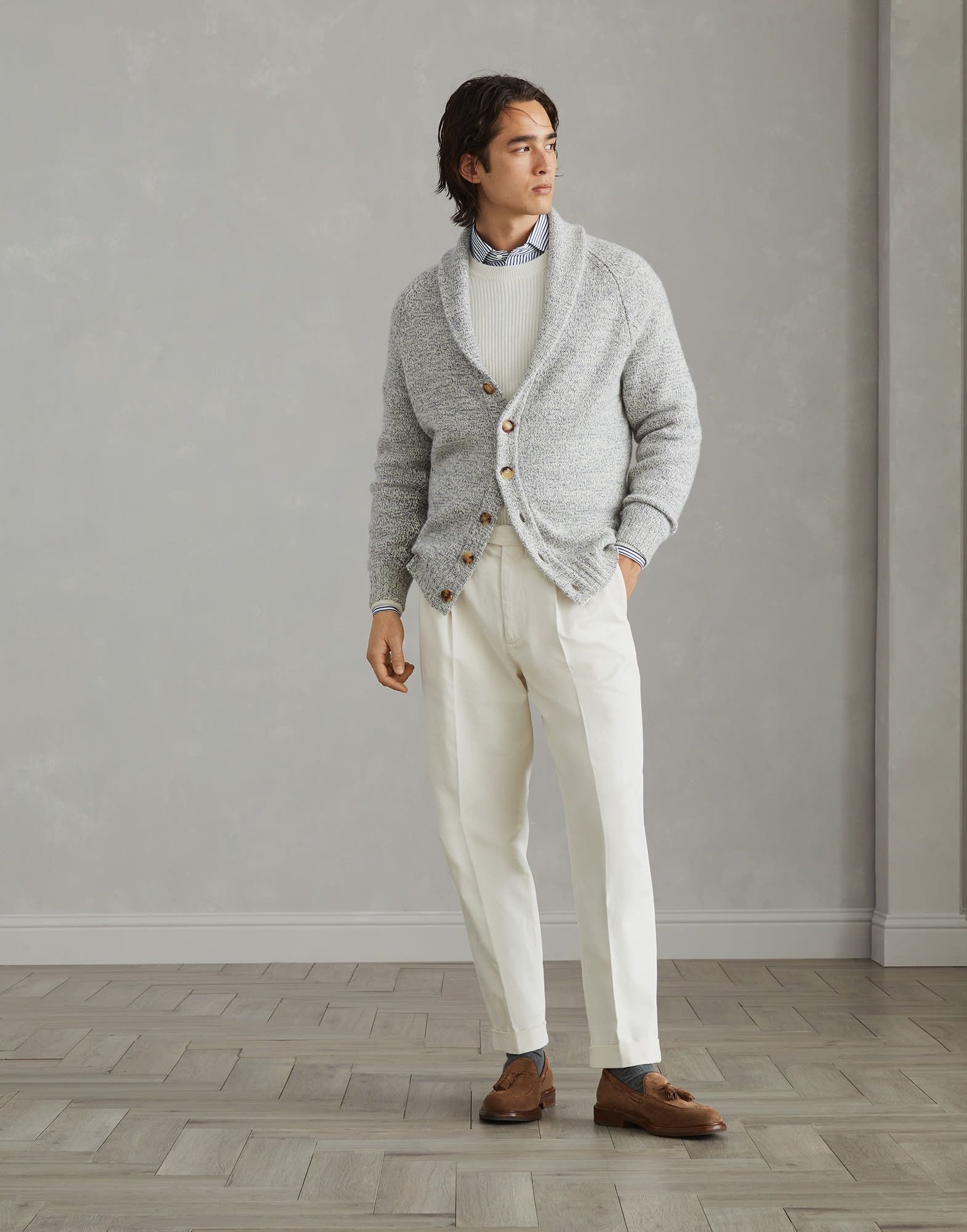 Brunello Cucinelli o1la1rc1a0925 Dyed Pants in Ivory Size US 36 / EU 52 - 4 Thumbnail