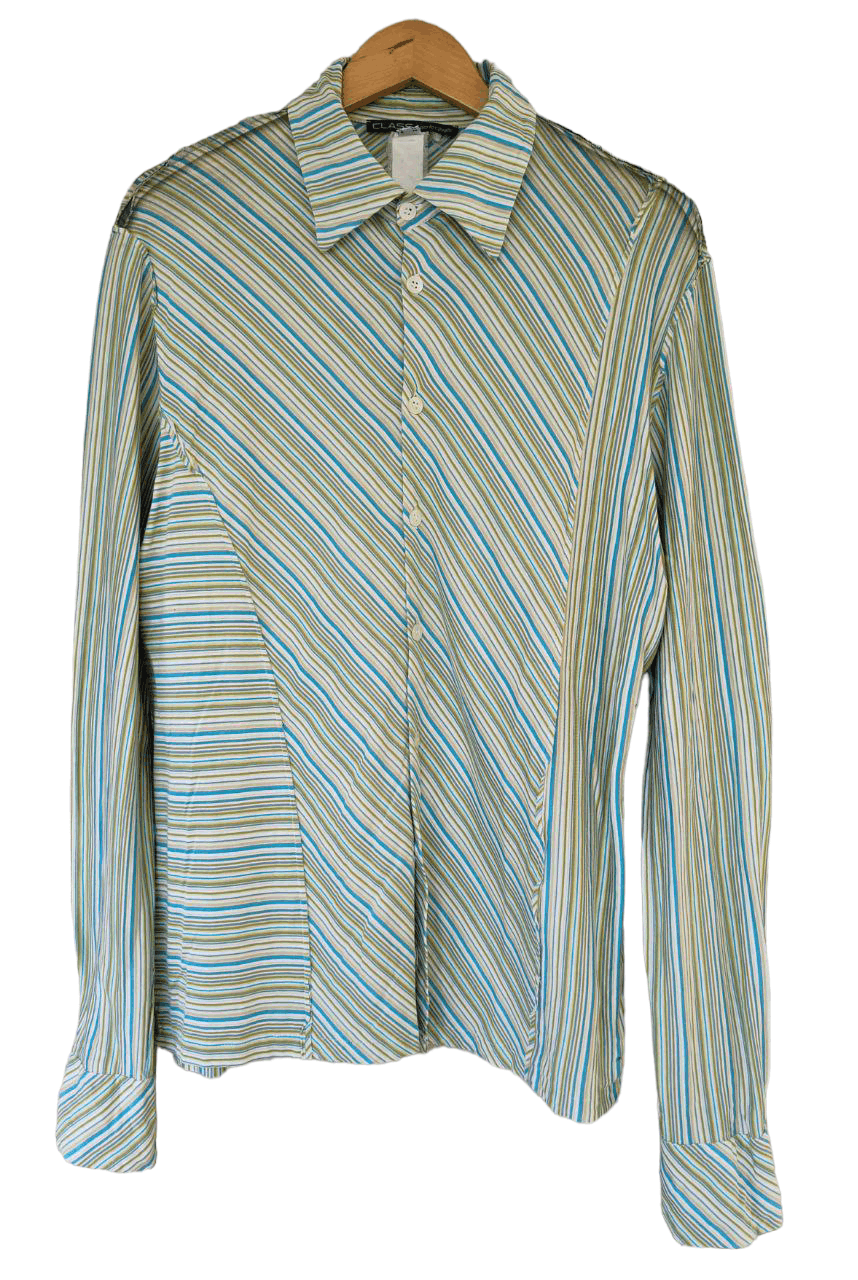 Roberto Cavalli Vintage Roberto Cavalli Elastic Shirt Size US M / EU 48-50 / 2 - 1 Thumbnail