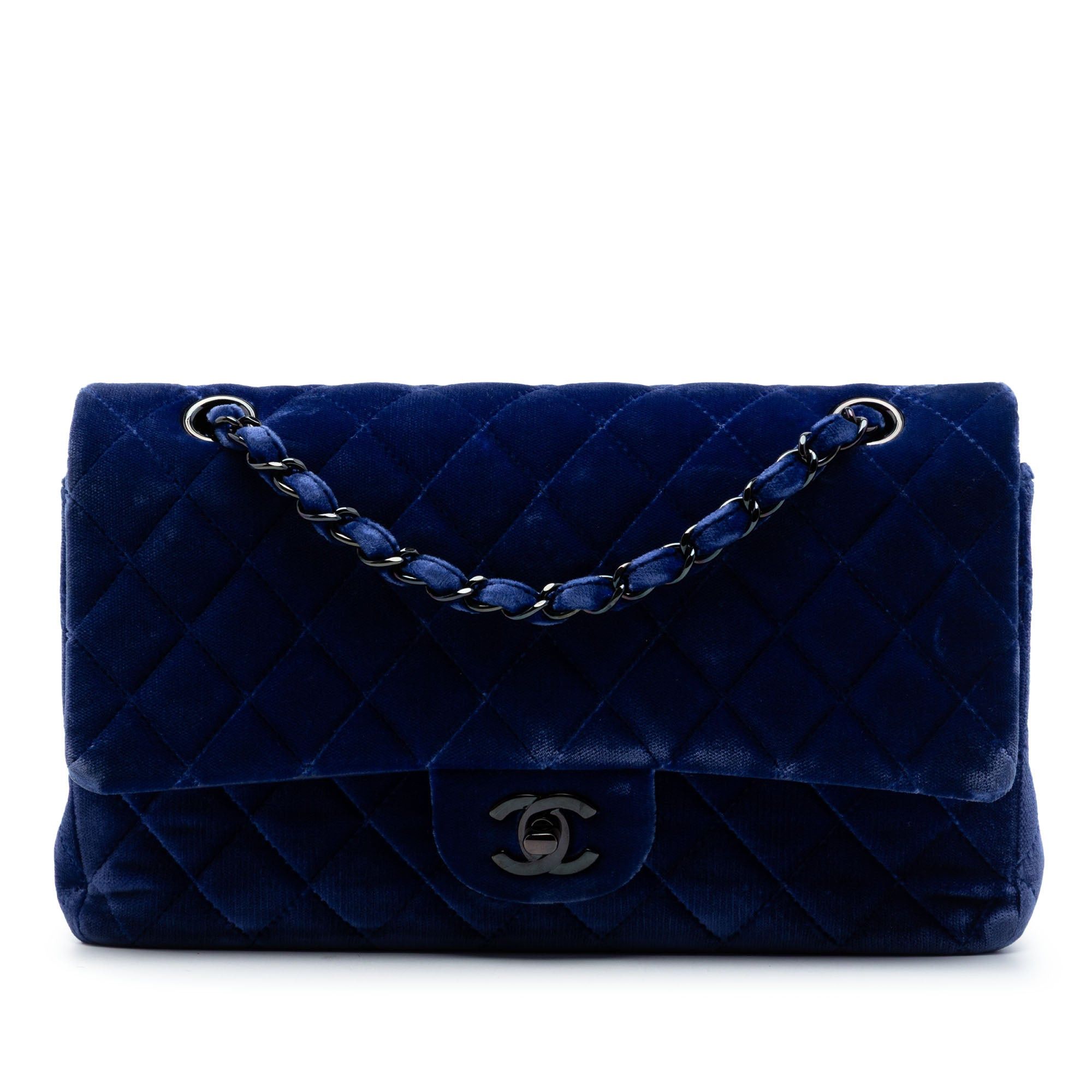 Chanel Medium Classic Velvet Double Flap Size ONE SIZE - 1 Thumbnail