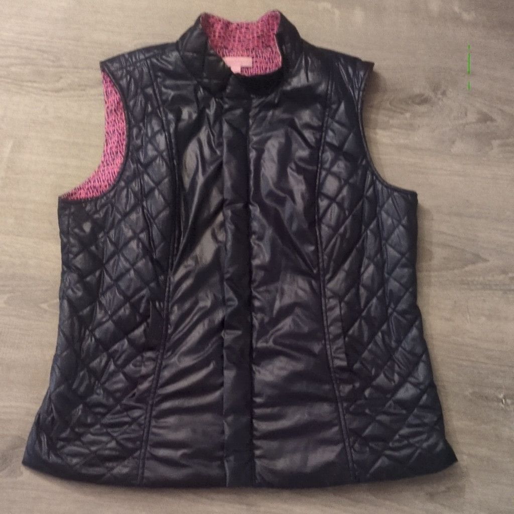 Lilly Pulitzer Lilly Pulitzer blue and pink quilted vest size XL Size XL / US 12-14 / IT 48-50 - 1 Thumbnail