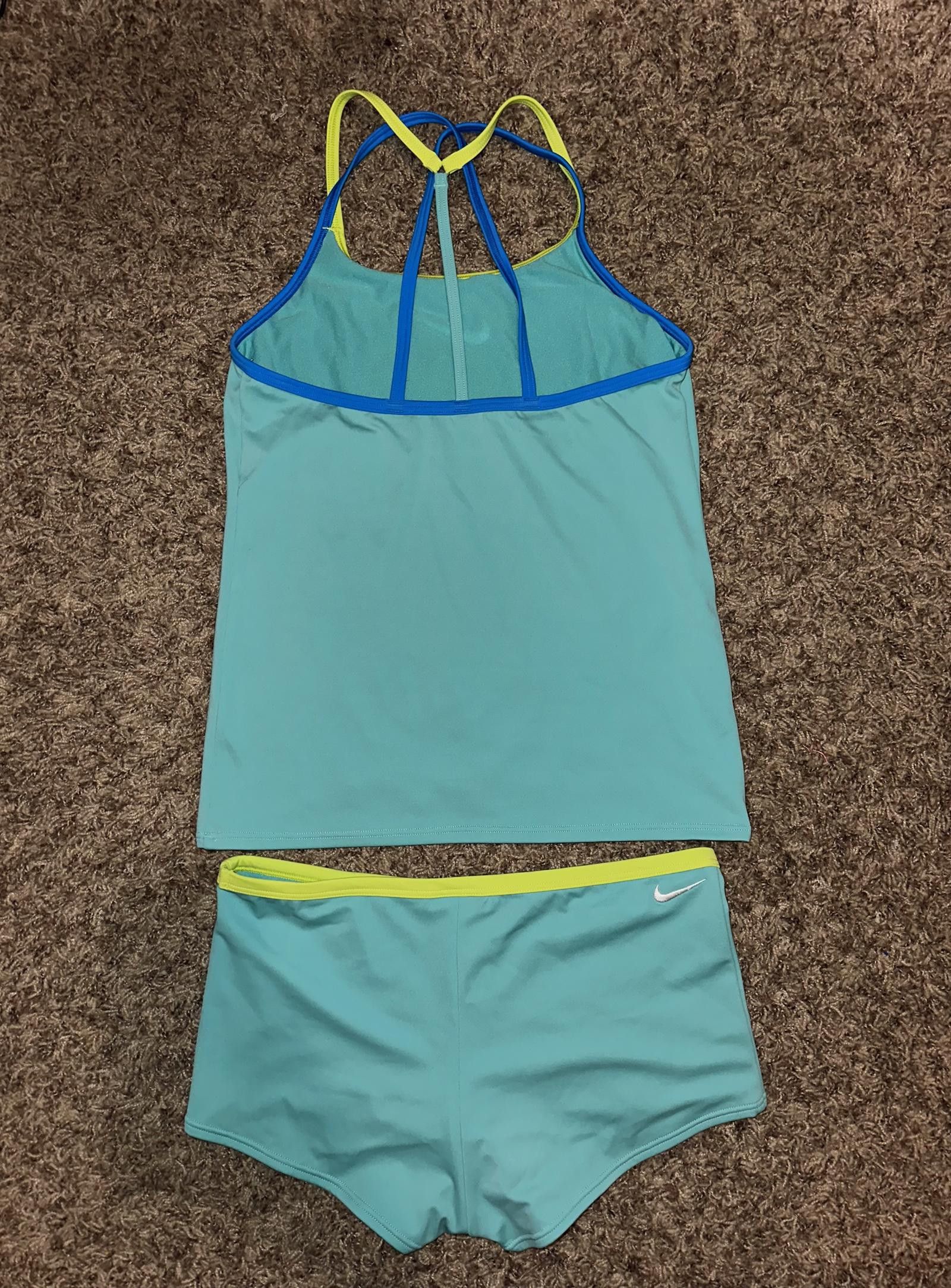 Nike Nike Essential Big Kids' (Girls') T-Crossback Tankini Set Size ONE SIZE - 5 Thumbnail