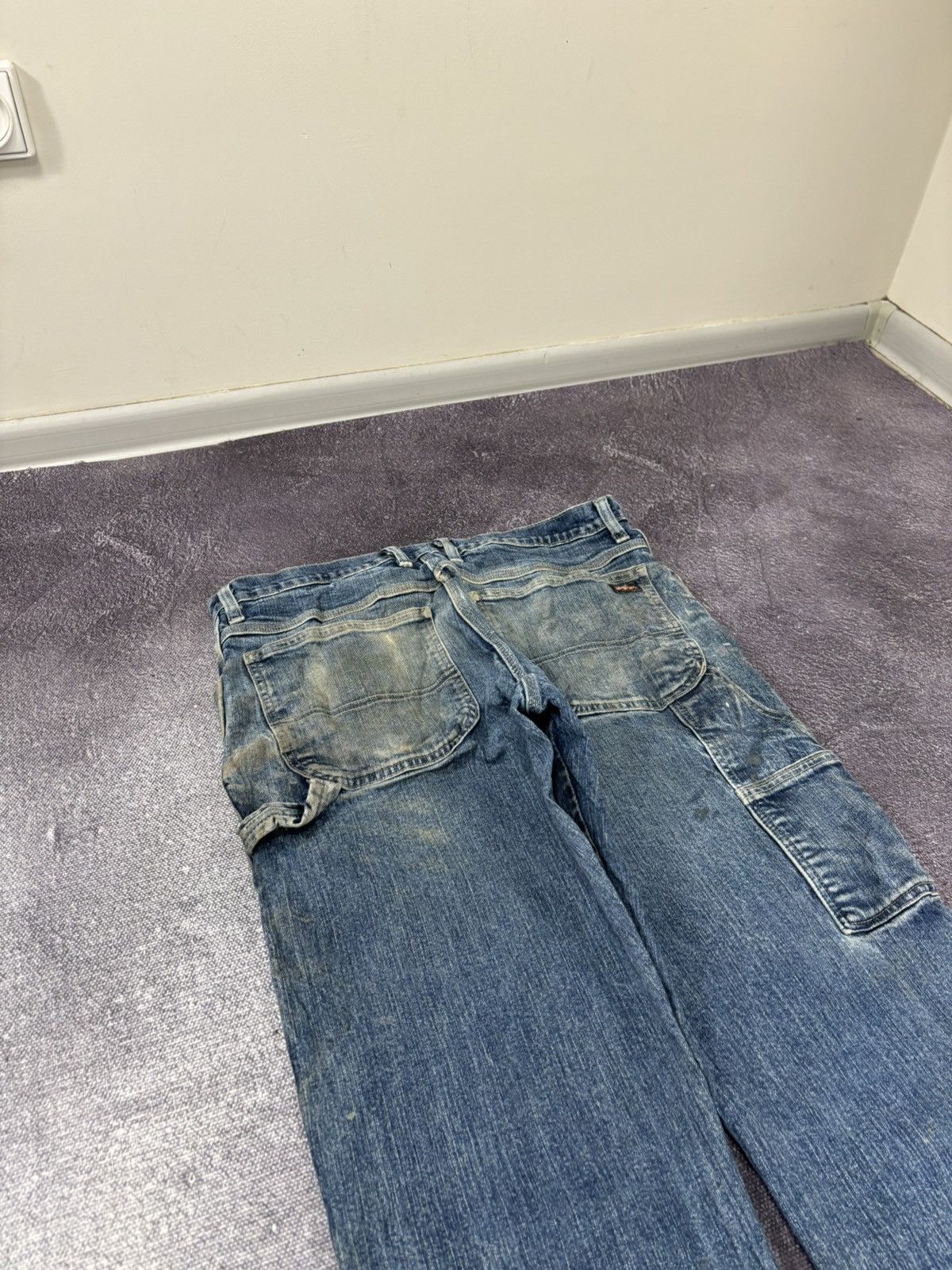 Dickies Vintage Dickies Y2K Distressed Faded Work Denim Baggy Jeans Size US 34 / EU 50 - 6 Thumbnail