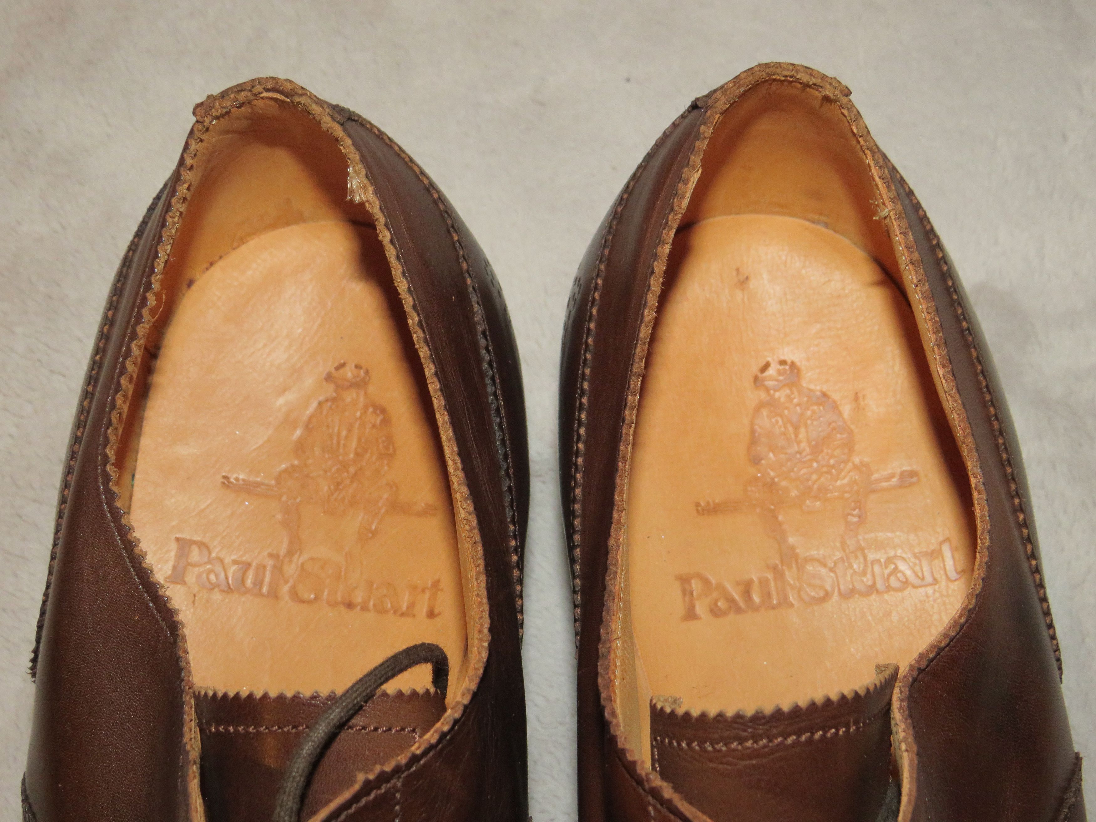 Edward Green × Paul Stuart Deadstock Dark Oak Antique Medallio Oxfords 8.5D NWT NOS Size US 8.5 / EU 41-42 - 12 Thumbnail