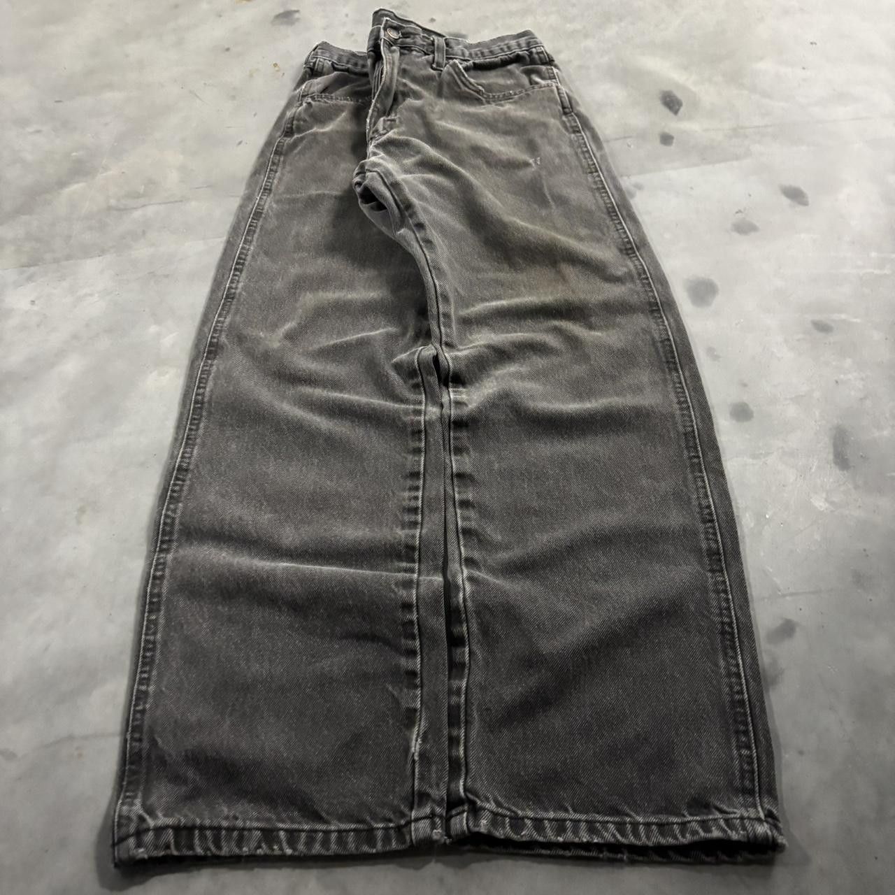 Vintage Crazy Vintage Y2K/2000s Grunge Faded Black Denim Jeans! 33x30 Size US 33 - 3 Thumbnail