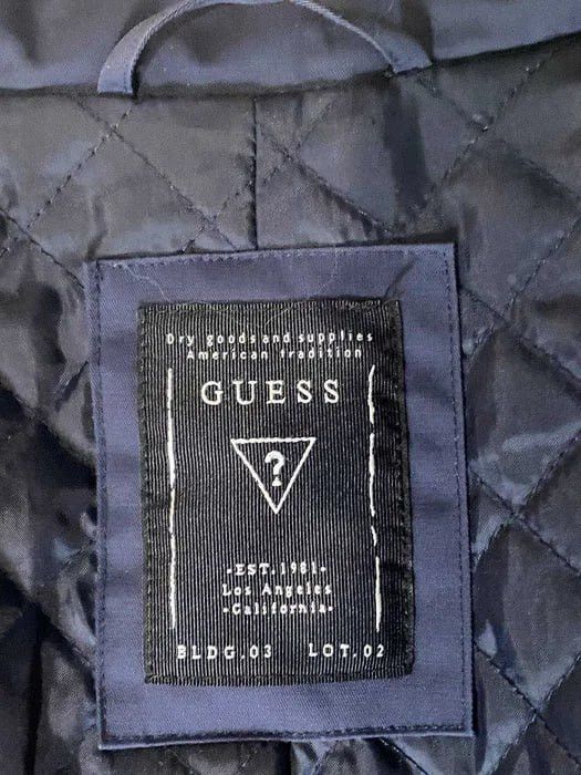Guess Guess Men’s Navy Blue Asymmetrical Zip Quilted Jacket Size US L / EU 52-54 / 3 - 2 Thumbnail