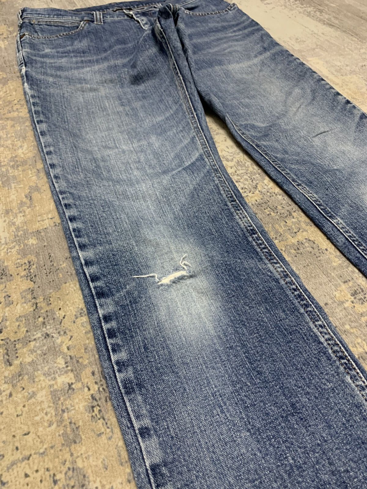 Wrangler VINTAGE WRANGLER DISTRESSED DENIM JEANS W30x30.5 Size US 30 / EU 46 - 4 Thumbnail