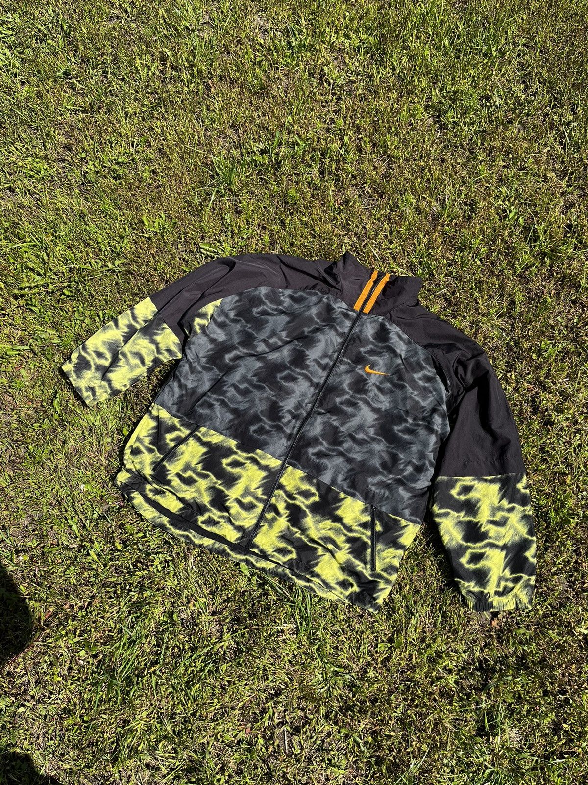 Nike × Vintage 🔥 NIKE CRAZY VINTAGE 90S Y2K NYLON SWOOSH LOGO WINDBREAKER Size US XL / EU 56 / 4 - 2 Thumbnail