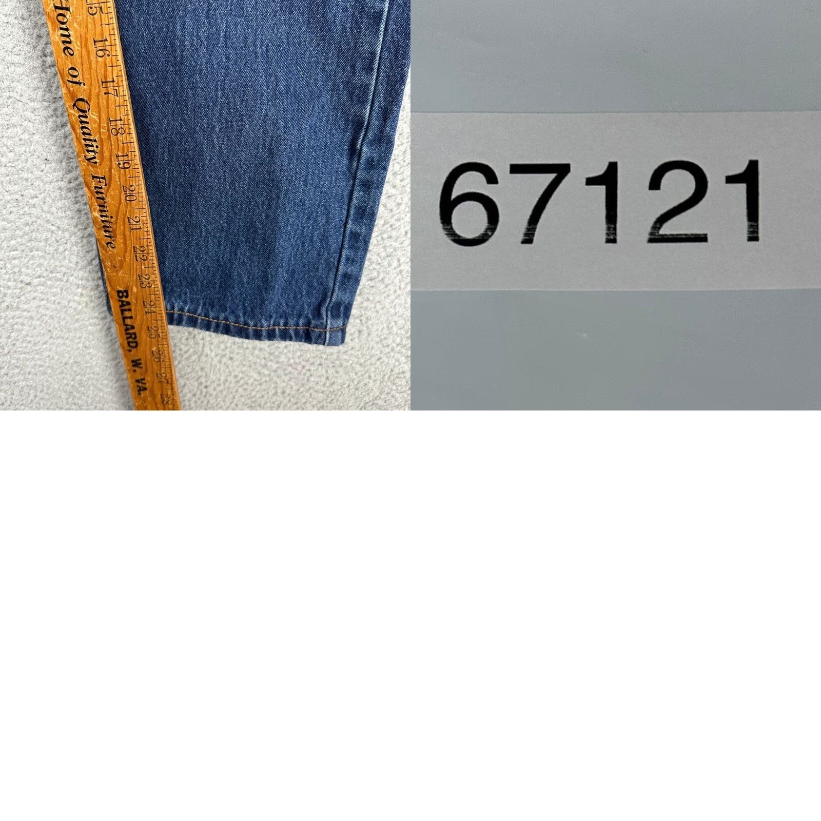 Levi's Levi's 505 Jeans Mens 36X29 Blue Distressed Red Tab 5 Pocket Denim Pants Straight Jeans Mens Regular Waist 32 Inseam 29 Info Vintage No Size US 36 / EU 52 - 8 Thumbnail