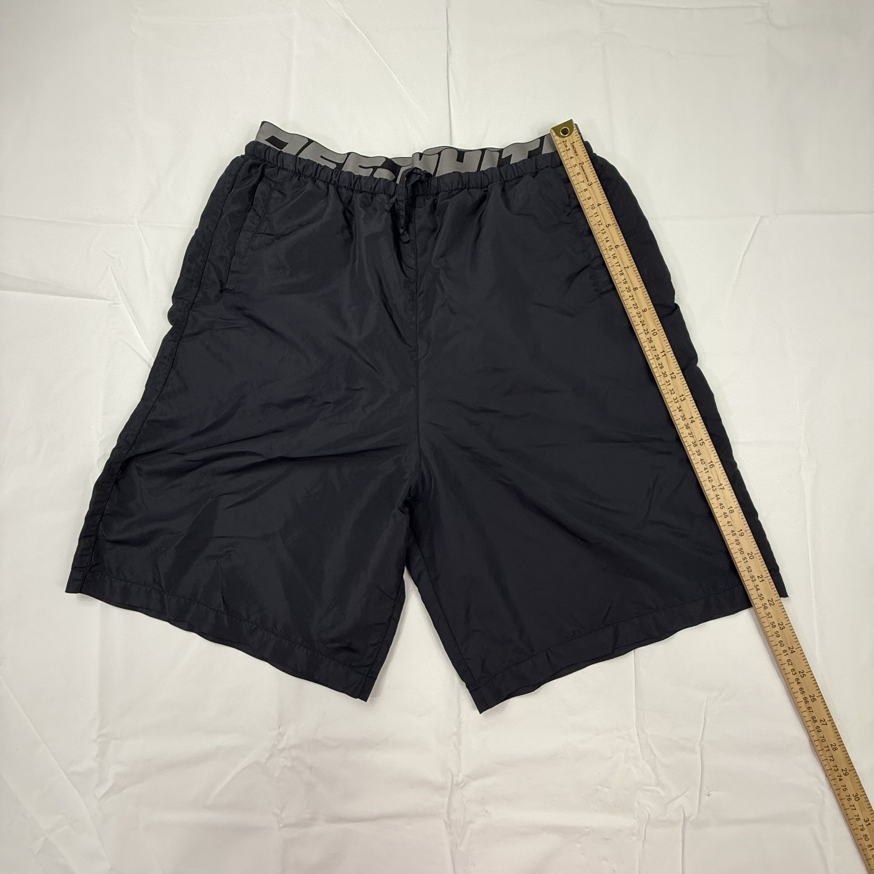 Off-White Off-White Black Industrial Logo Waistband Shorts Men's Large Size US 34 / EU 50 - 2 Thumbnail