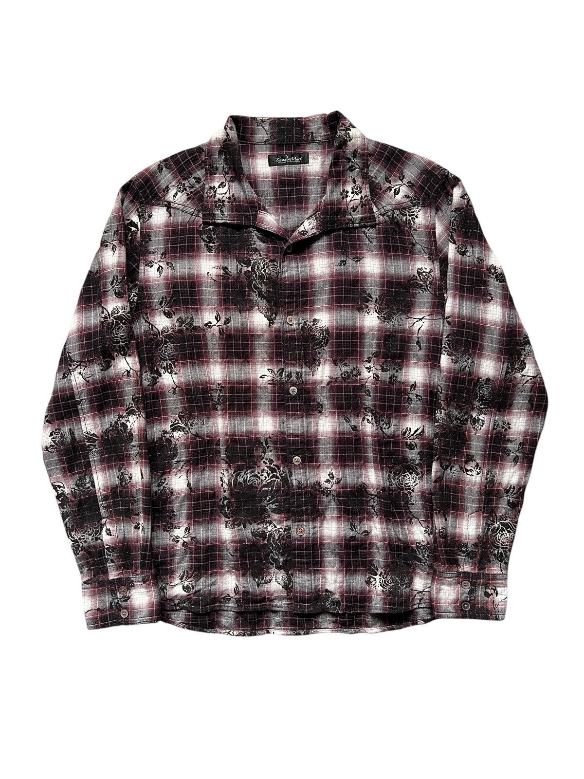 Tornado Mart Tornado Mart Black Rose Print Western Button Up Shirt Size US S / EU 44-46 / 1 - 1 Thumbnail