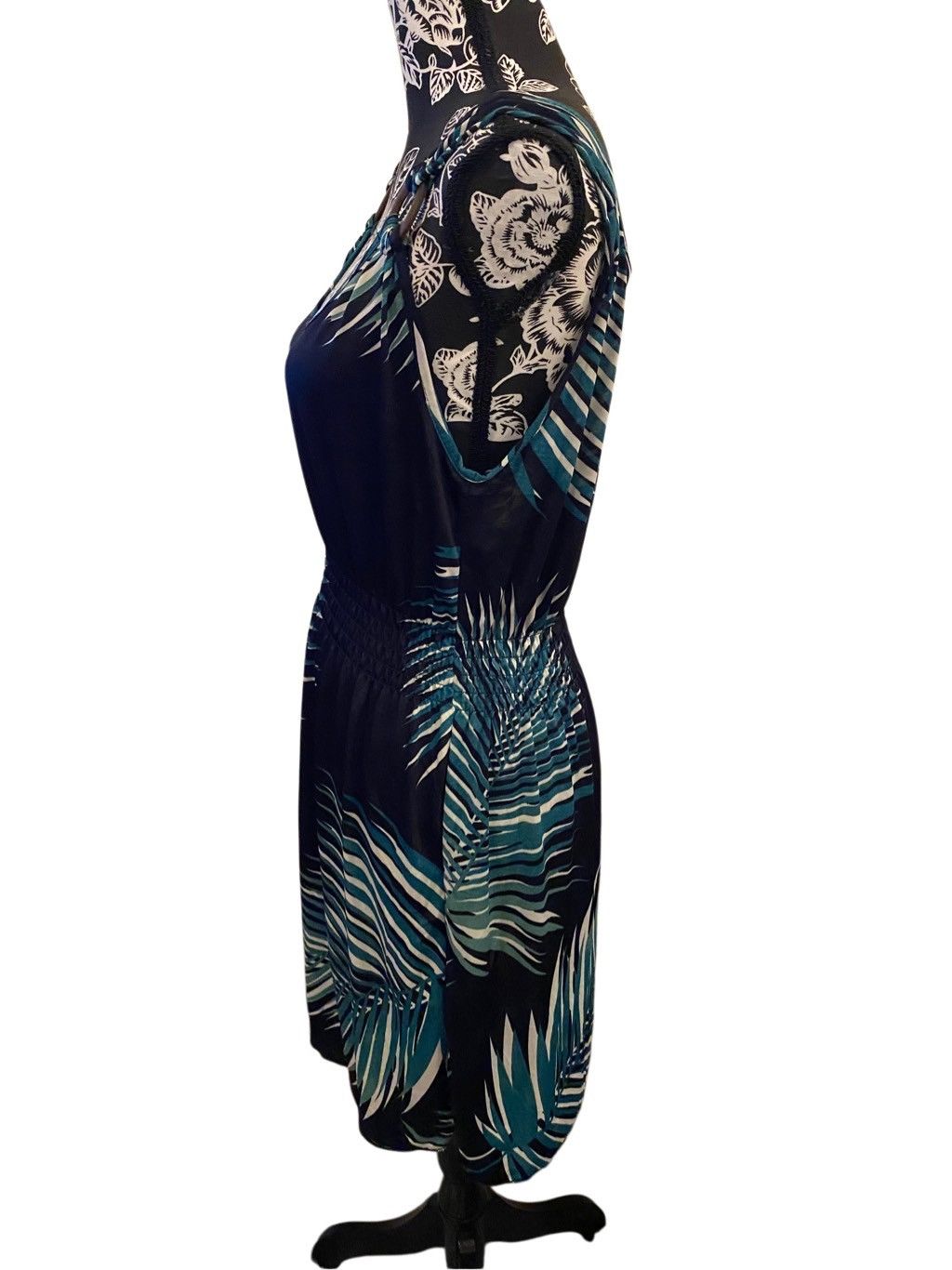 Other Vld Floral Dress Tropical Sundress Palm Leaves Dress Beach Size S / US 4 / IT 40 - 3 Thumbnail