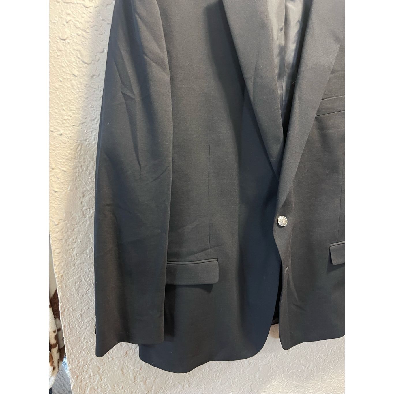 Michael Kors Michael Michael Kors Black Tux Top Men’s Size 50R 54% Polyes Size 50R - 2 Thumbnail