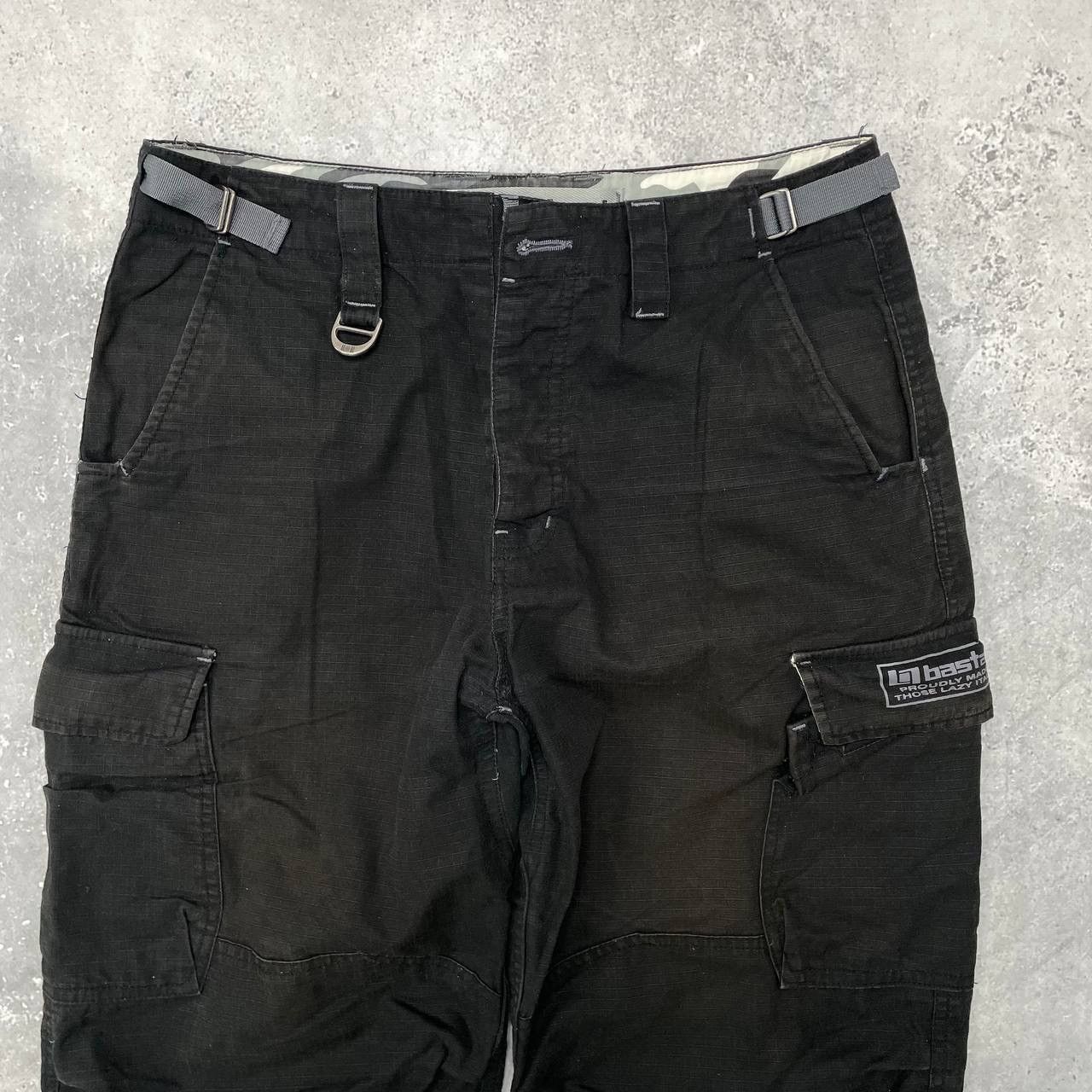 Japanese Brand Bastard Cotton Ripstop Cargo Pants Faded Black Size W30 L31 Size US 30 / EU 46 - 3 Thumbnail