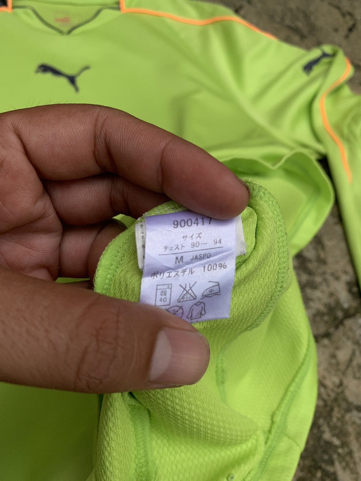 Puma × Vintage 2000s Puma Green Goalkeeper Template Embroidery Jersey Size US M / EU 48-50 / 2 - 5 Thumbnail
