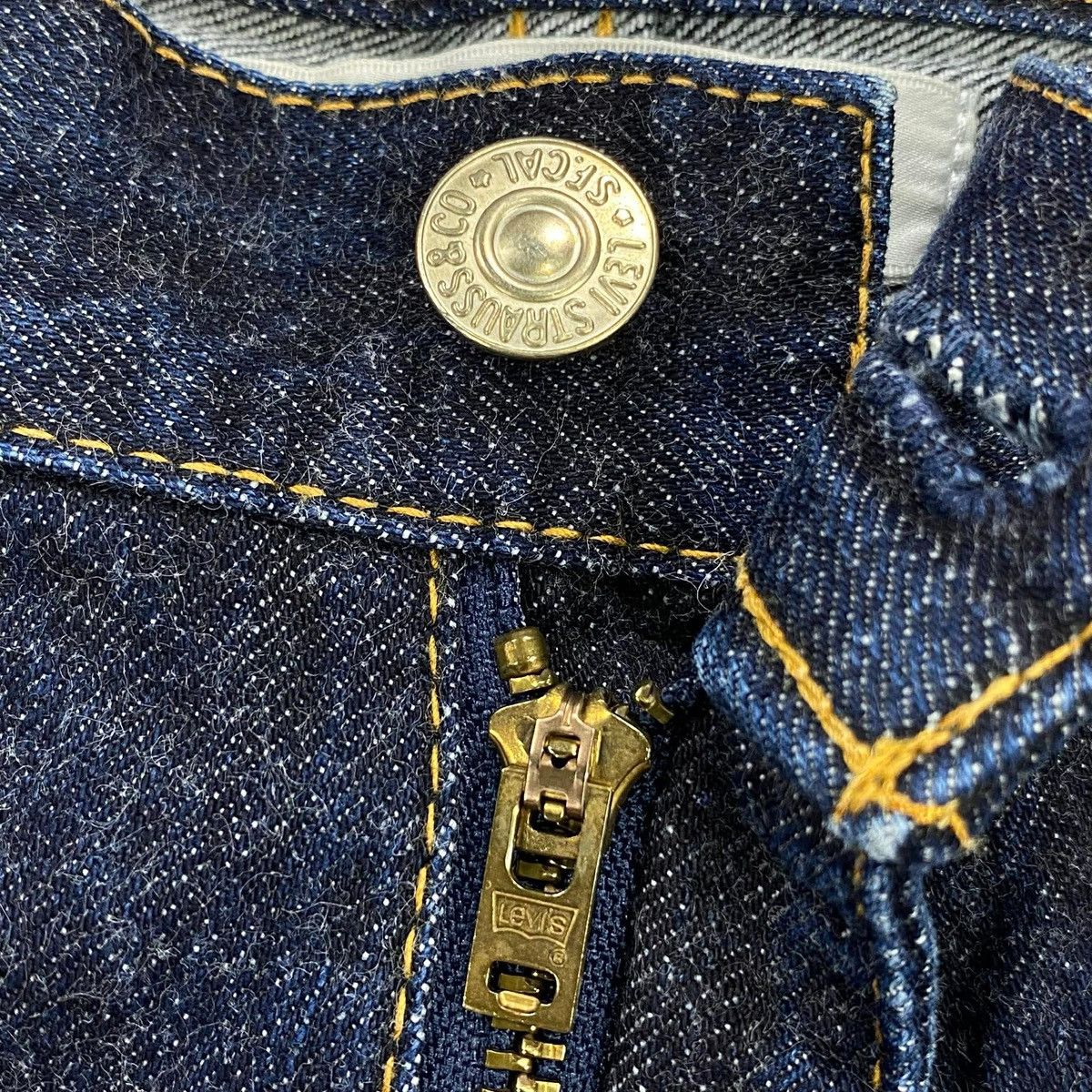 Junya Watanabe × Levi's 505 SS2009 Gingham Patchwork Denim Indigo Pants Size US 30 / EU 46 - 4 Thumbnail