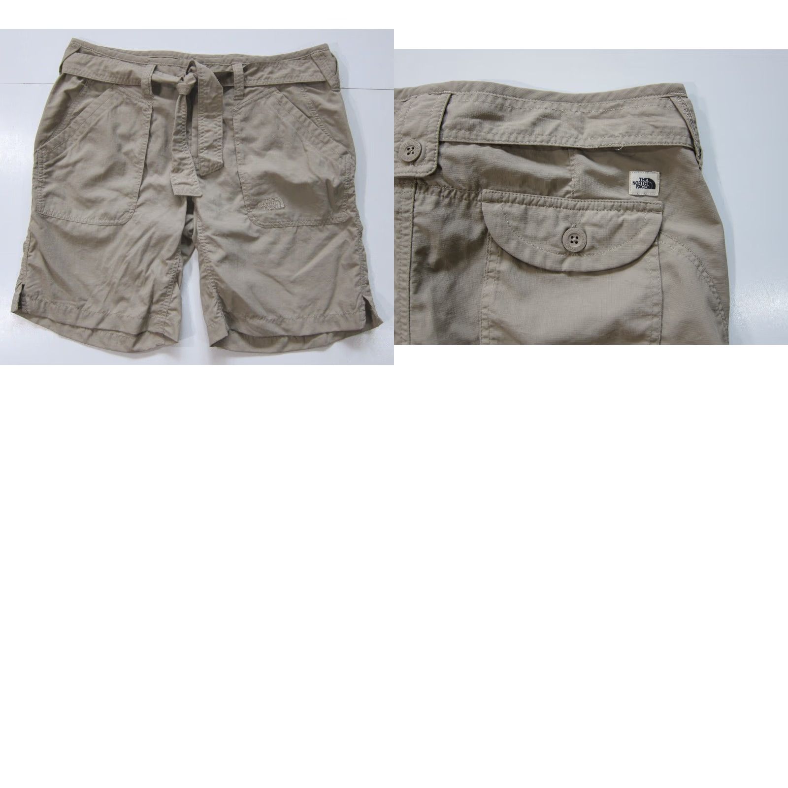 The North Face The North Face 100% Nylon Brown Beige Hike Camp Travel Shorts Women 12 Size 24" / US 00 / IT 34 - 8 Thumbnail