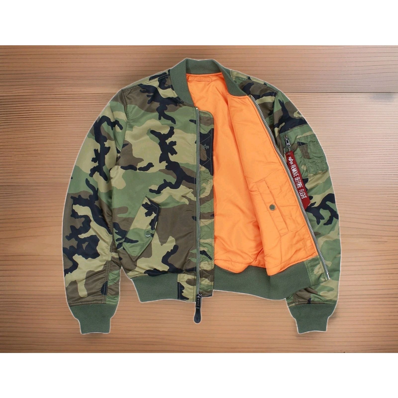 Alpha Industries Alpha Industries MA-1 Flyers Flight Bomber Slim-Fit Jacket Size US L / EU 52-54 / 3 - 6 Thumbnail