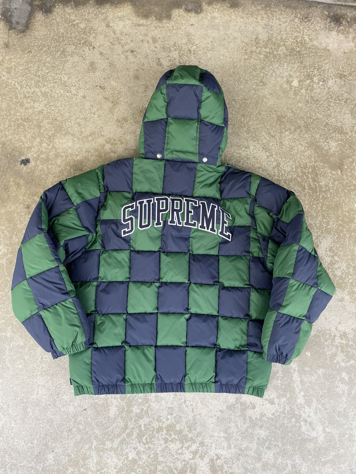 Supreme Supreme F W 19 Checkerboard Puffy Jacket Grailed