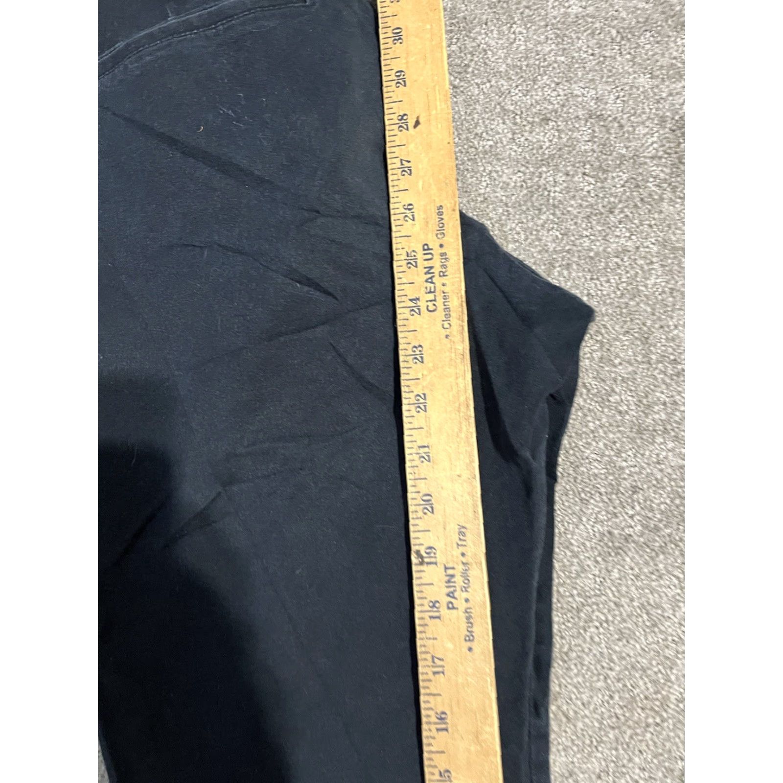 Old Navy Old Navy Pants Women Pixie Ankle Slim Size 12 Black Pockets Cotton Blend Flat Front Crop Size 34" / US 12 / IT 48 - 7 Thumbnail