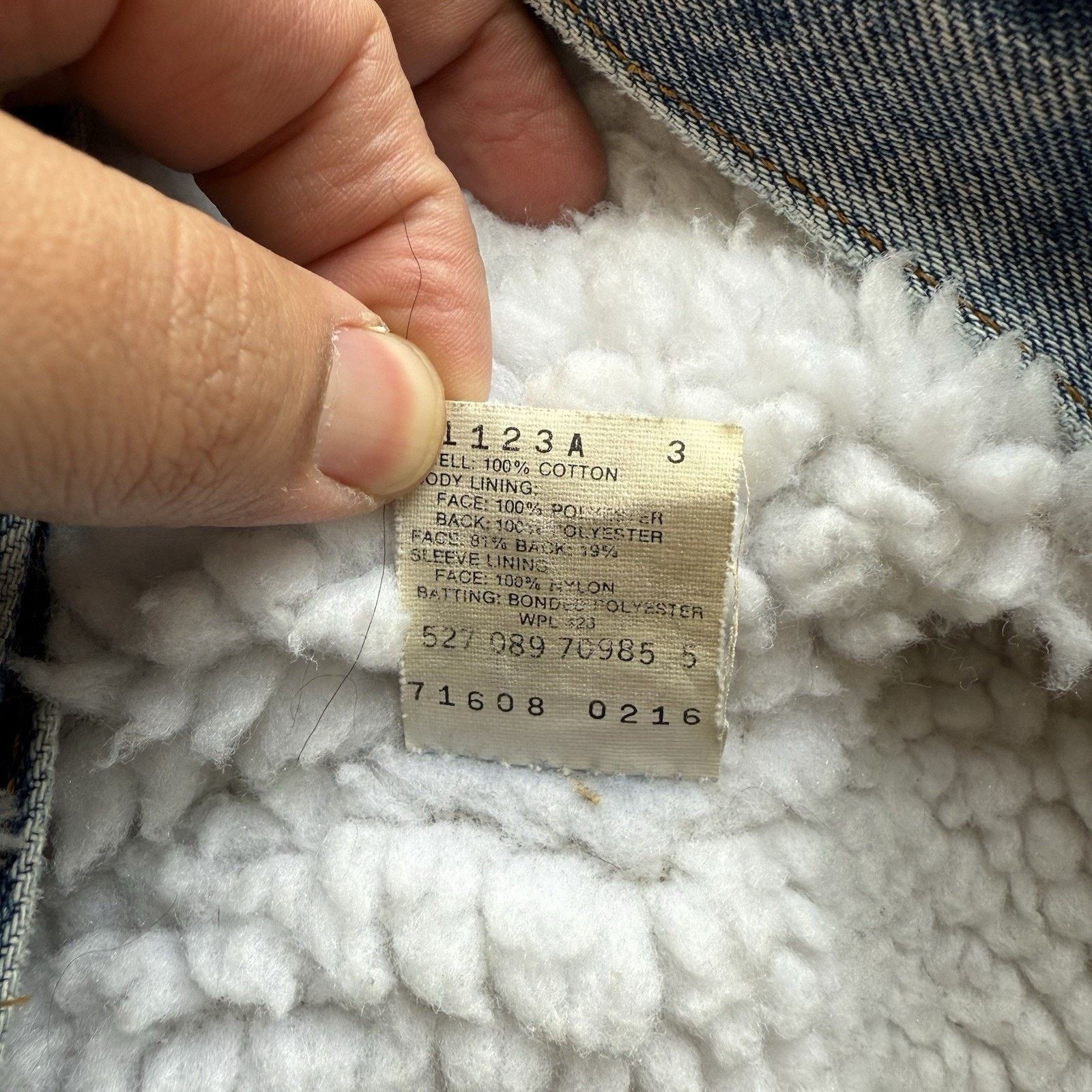 Levi's × Vintage Vintage Levis Sherpa Trucker Jacket 44 Blue 80s Heavy Size US L / EU 52-54 / 3 - 10 Thumbnail