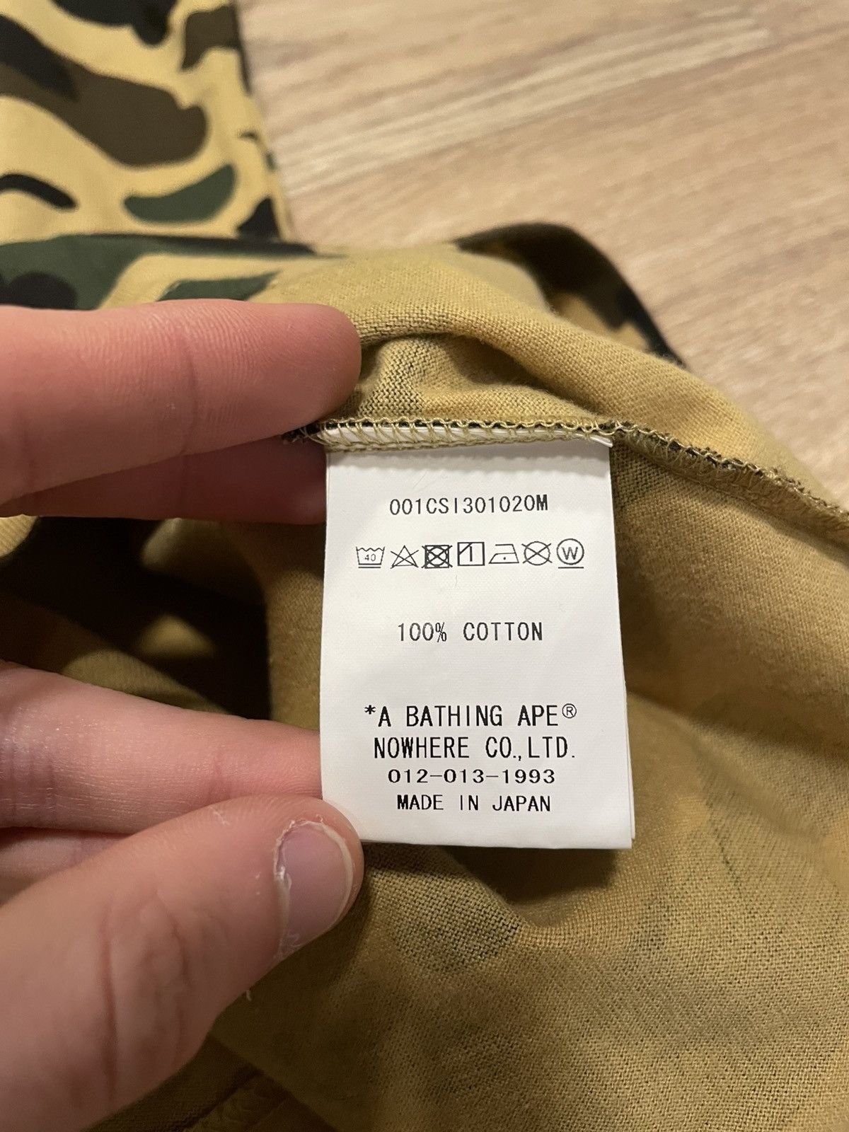 Bape Bape A Bathing Ape 1 St Camo College T-Shirt Size US S / EU 44-46 / 1 - 9 Thumbnail