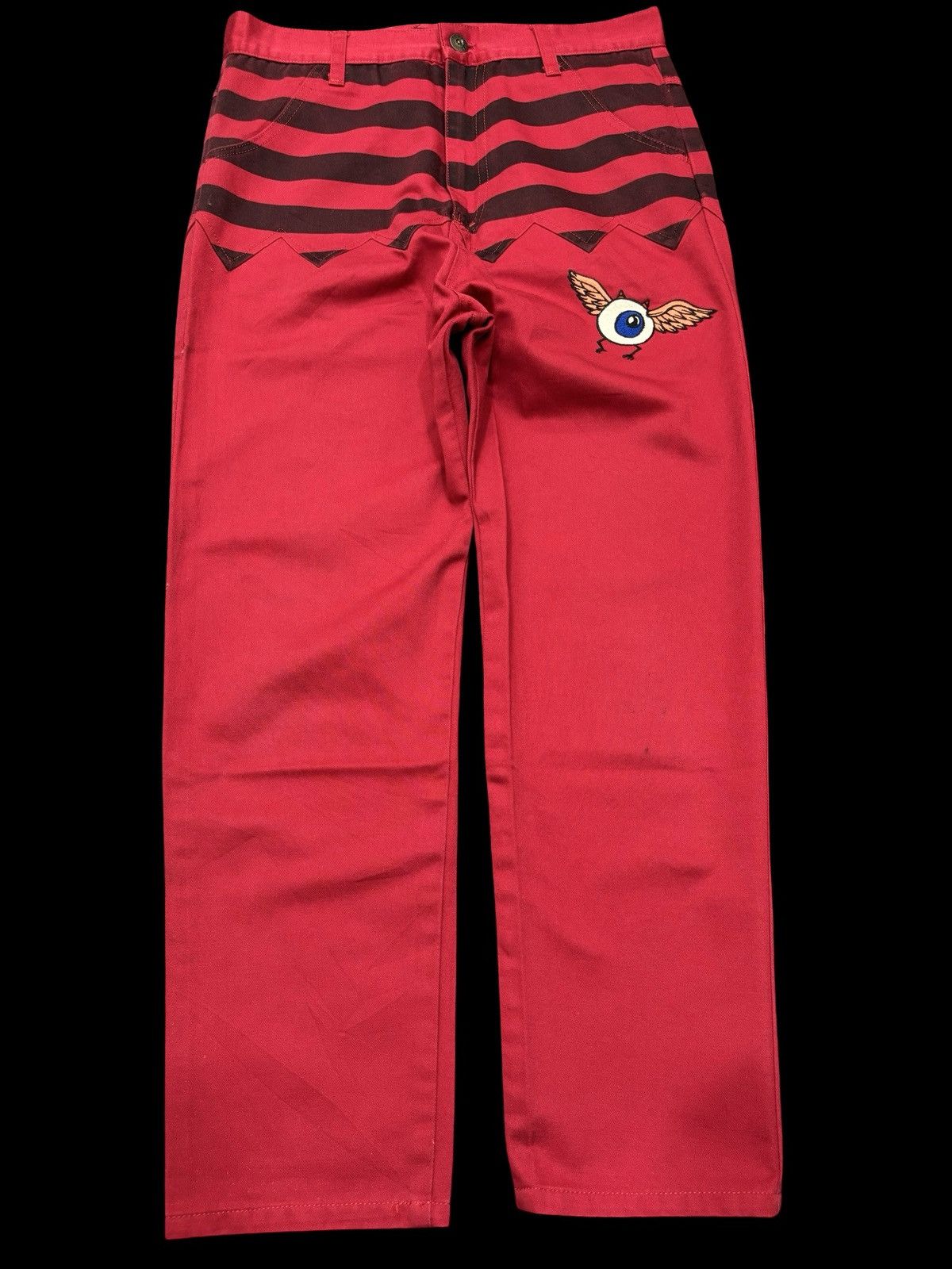 Japanese Brand CANDY STRIPPER Japan Emo Gothic Streetwear Eye Pant F690 Size US 30 / EU 46 - 1 Thumbnail