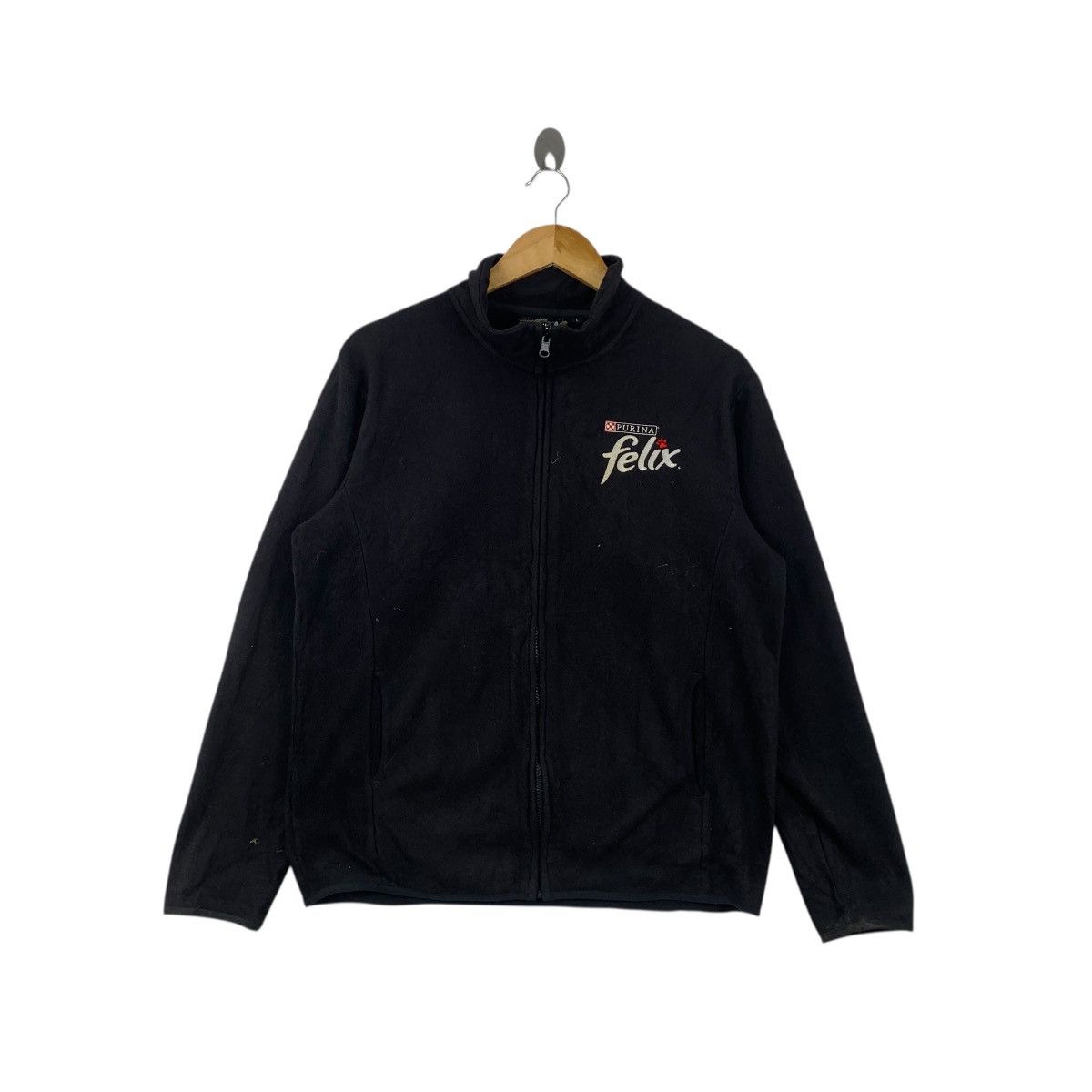 Other PURINA FELIX CAT Food Embroidered Fleece Zipper Jacket Size L / US 10 / IT 46 - 1 Thumbnail