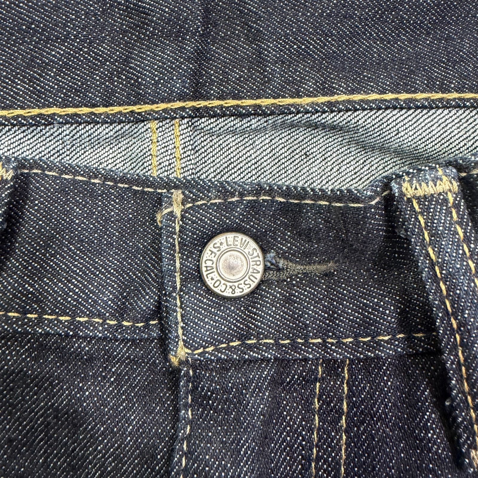 Levi's Levis 505 Regular Fit Jeans Men's 34x34 Dark Wash Western Size US 34 / EU 50 - 3 Thumbnail