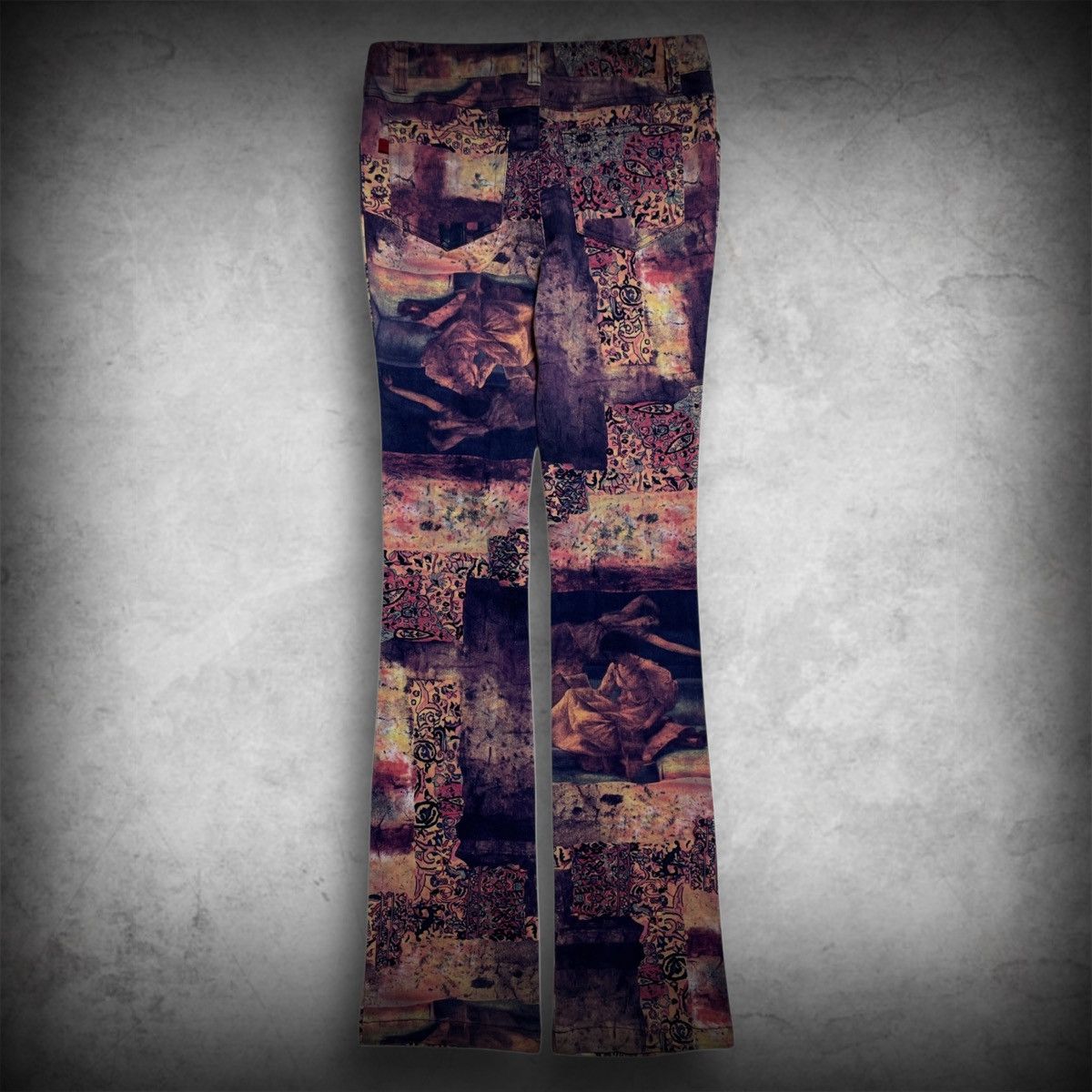 Other XIX Art Patchwork Pants Flare Korean Brand W 29 Size US 29 - 8 Thumbnail