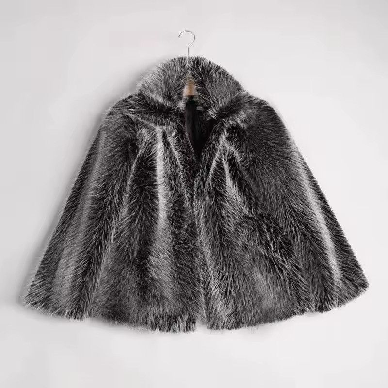 Other Streetwear Faux Fur Warm Luxury Trendy Gray Jacket Coat Size US L / EU 52-54 / 3 - 7 Thumbnail