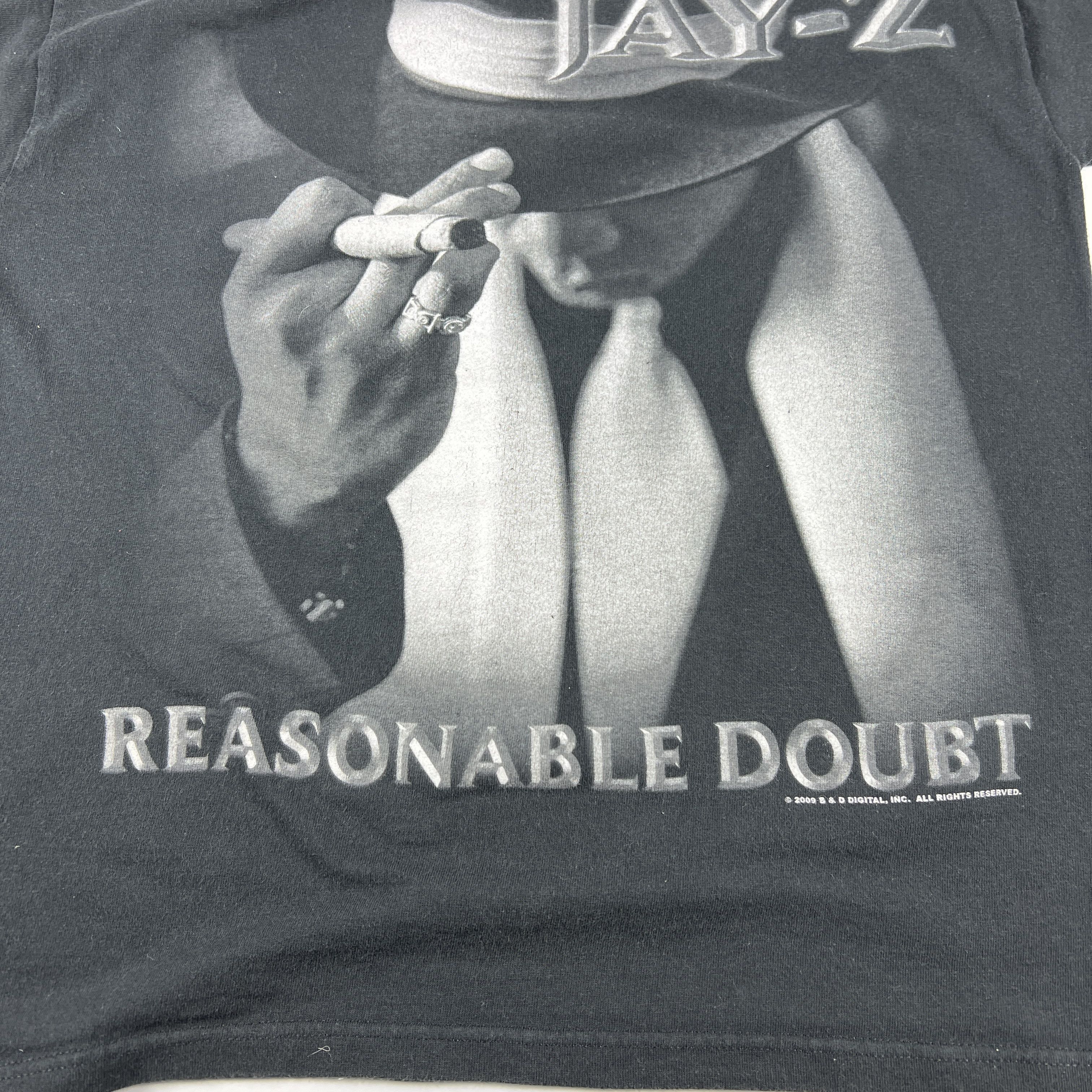 2009 Jay-Z Reasonable Doubt Shirt Big Graphic Faded Tee