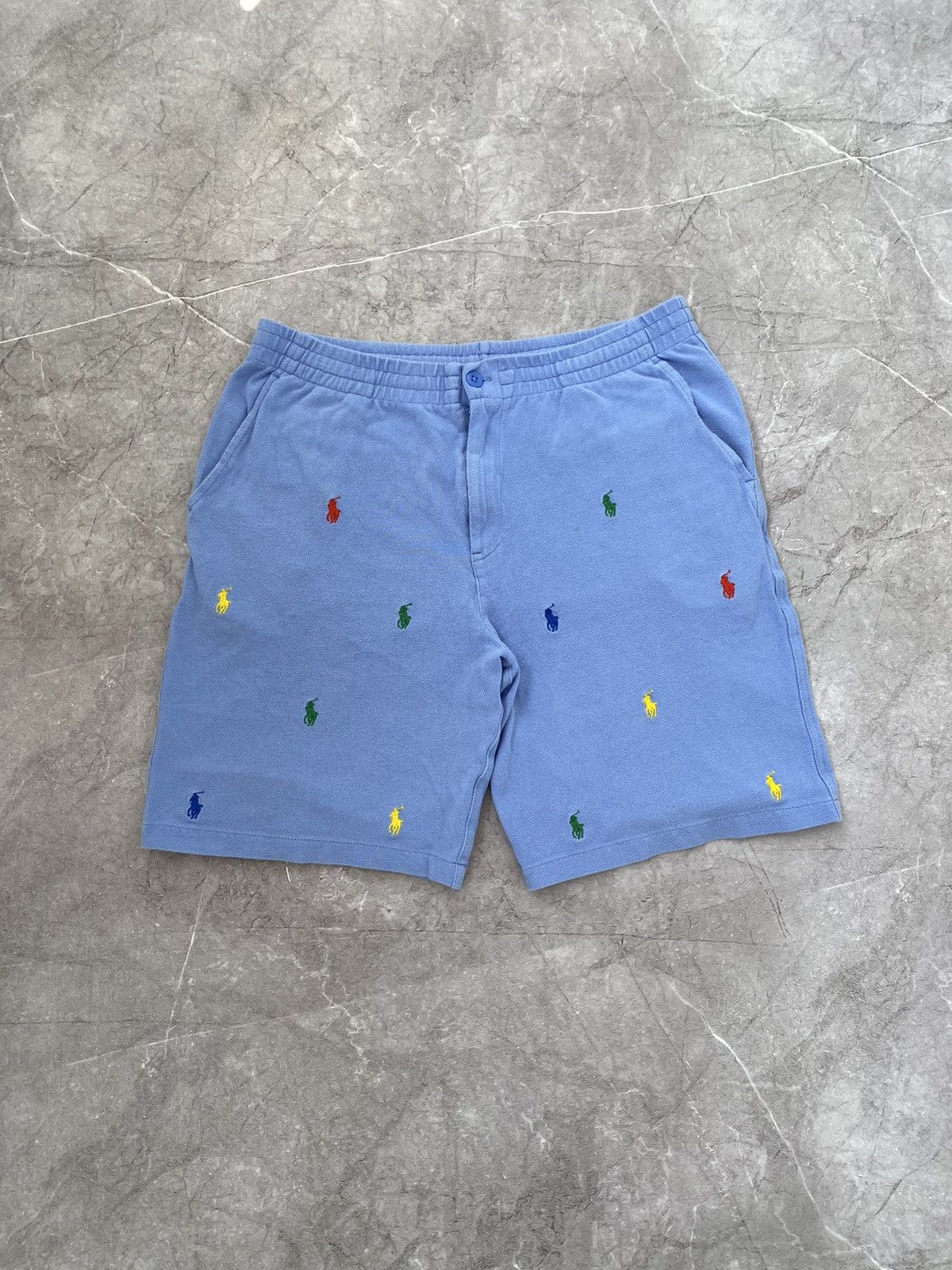 Polo Ralph Lauren Rare Polo Ralph Lauren Shorts All Over Print Multi Pony Y2K Size US 30 / EU 46 - 2 Thumbnail