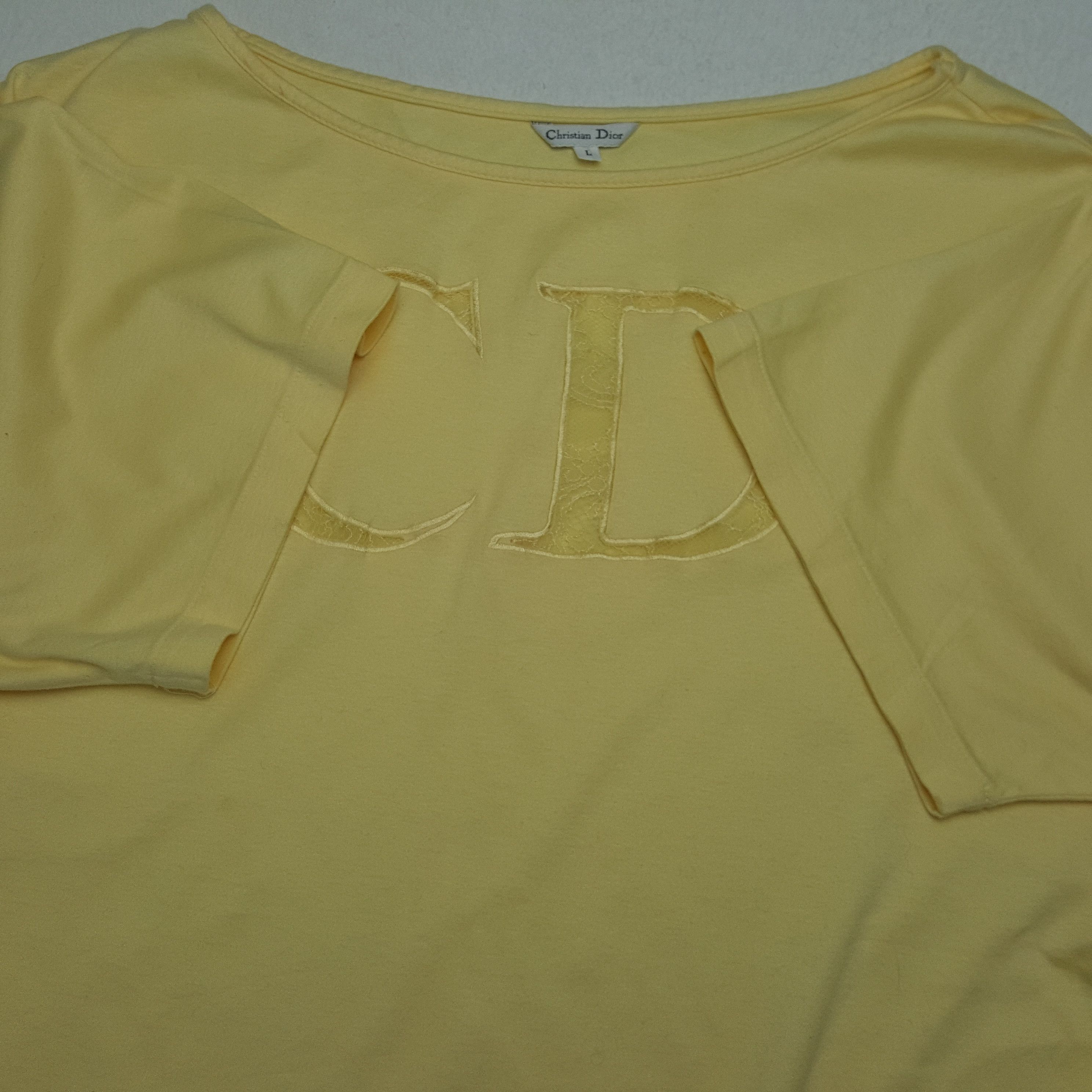 Christian Dior Monsieur × Vintage Vintage CRISTION DIOR Italian Fashion Brand T-Shirt Size L / US 10 / IT 46 - 6 Thumbnail