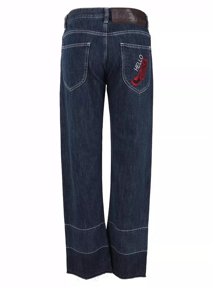 Loewe LOEWE Phone embroidered water-washable jeans Size 25" / US 0 / IT 36 - 1 Thumbnail
