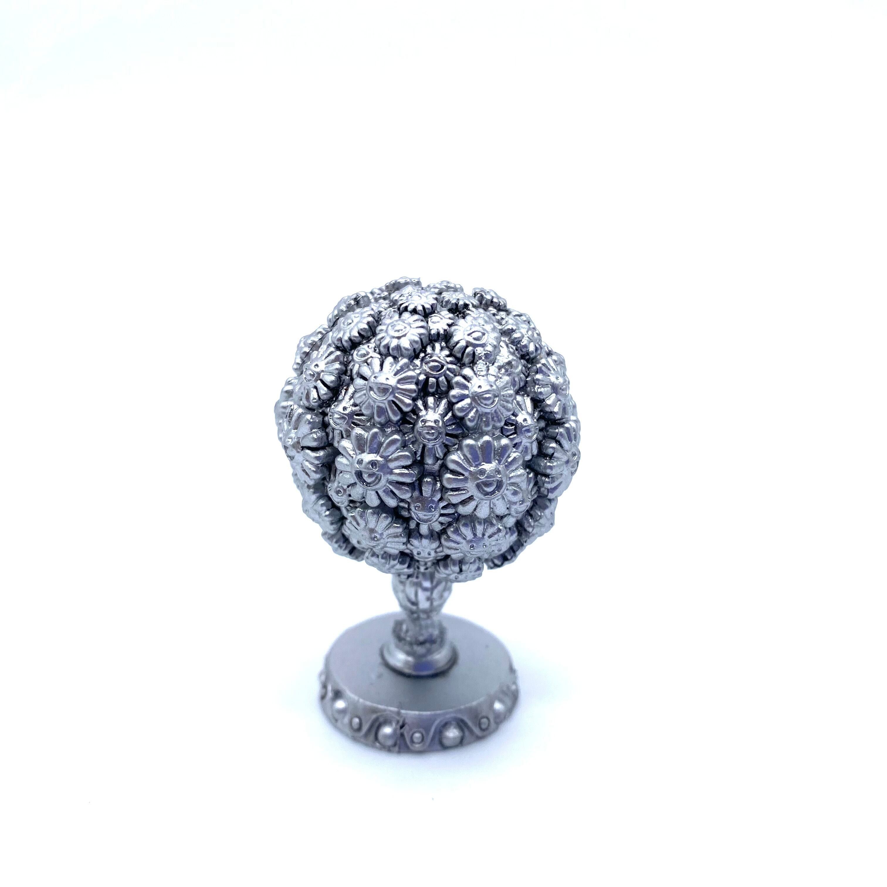Japanese Brand × Takashi Murakami Super Flat Museum Flower Ball / Silver Toy Figure Size ONE SIZE - 2 Thumbnail