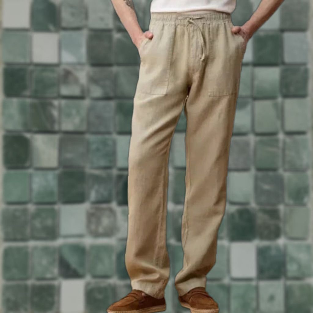 Todd Snyder TODD SNYDER Pants Desert Sage 2XL Linen Beach Straight Fit Mens NWT Clothing 100% Linen Size US 39 - 1 Thumbnail