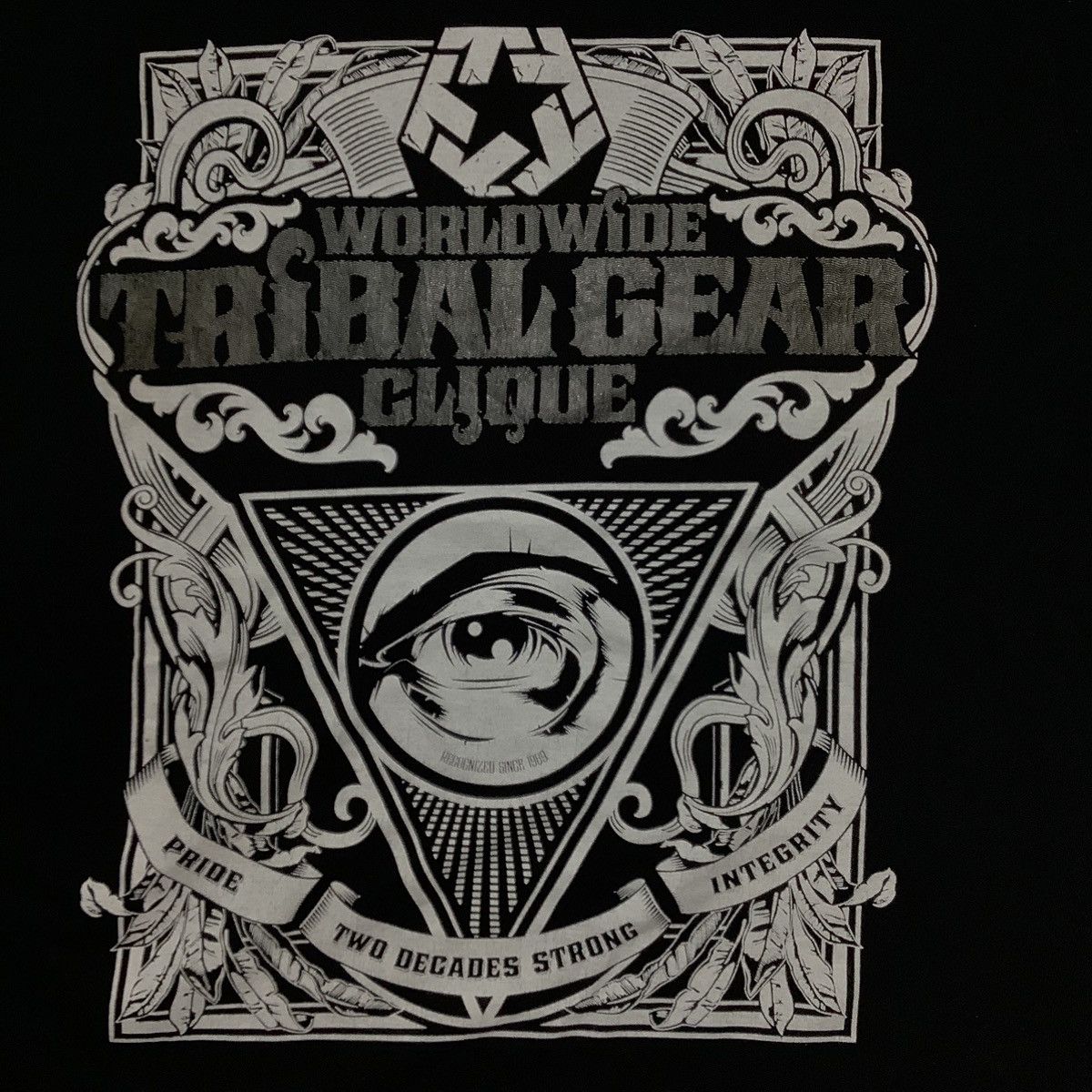 If Six Was Nine × Tribal Streetwear Tribal Gear Illuminati One Eyes Streetwear Vintage Size US L / EU 52-54 / 3 - 2 Thumbnail