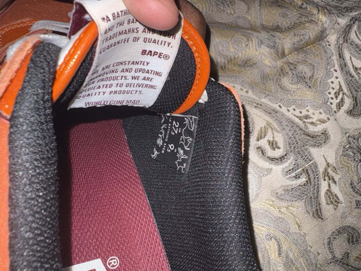 Bape Bape Sk8 Sta #2 M1 Orange Size US 9.5 / EU 42-43 - 8 Thumbnail