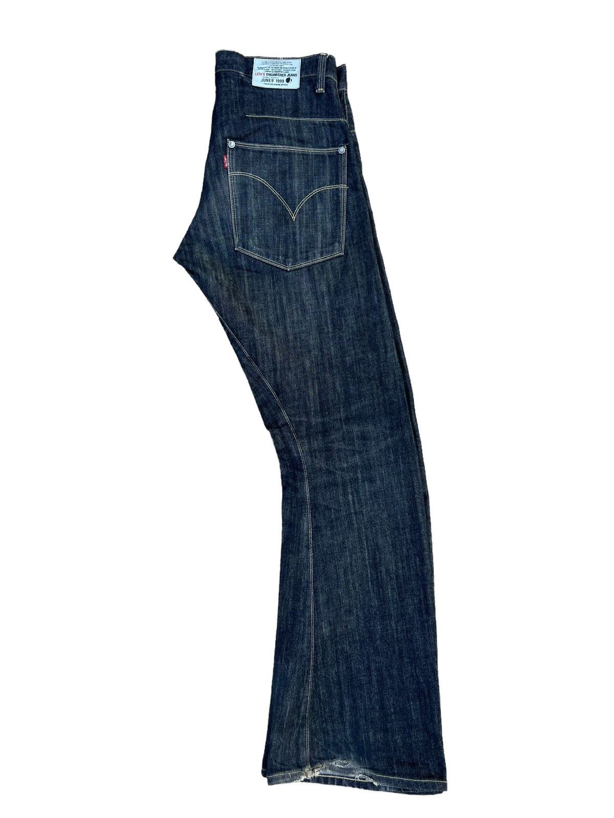 Levi's Vintage 2003 Levi’s Engineered Distress Denim Bootcut Jeans Size US 33 - 18 Thumbnail